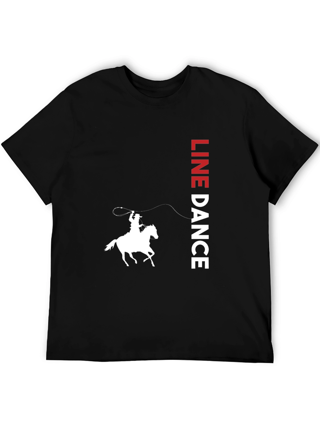 Line Dance Cowboy Graphic Tee - Western Style