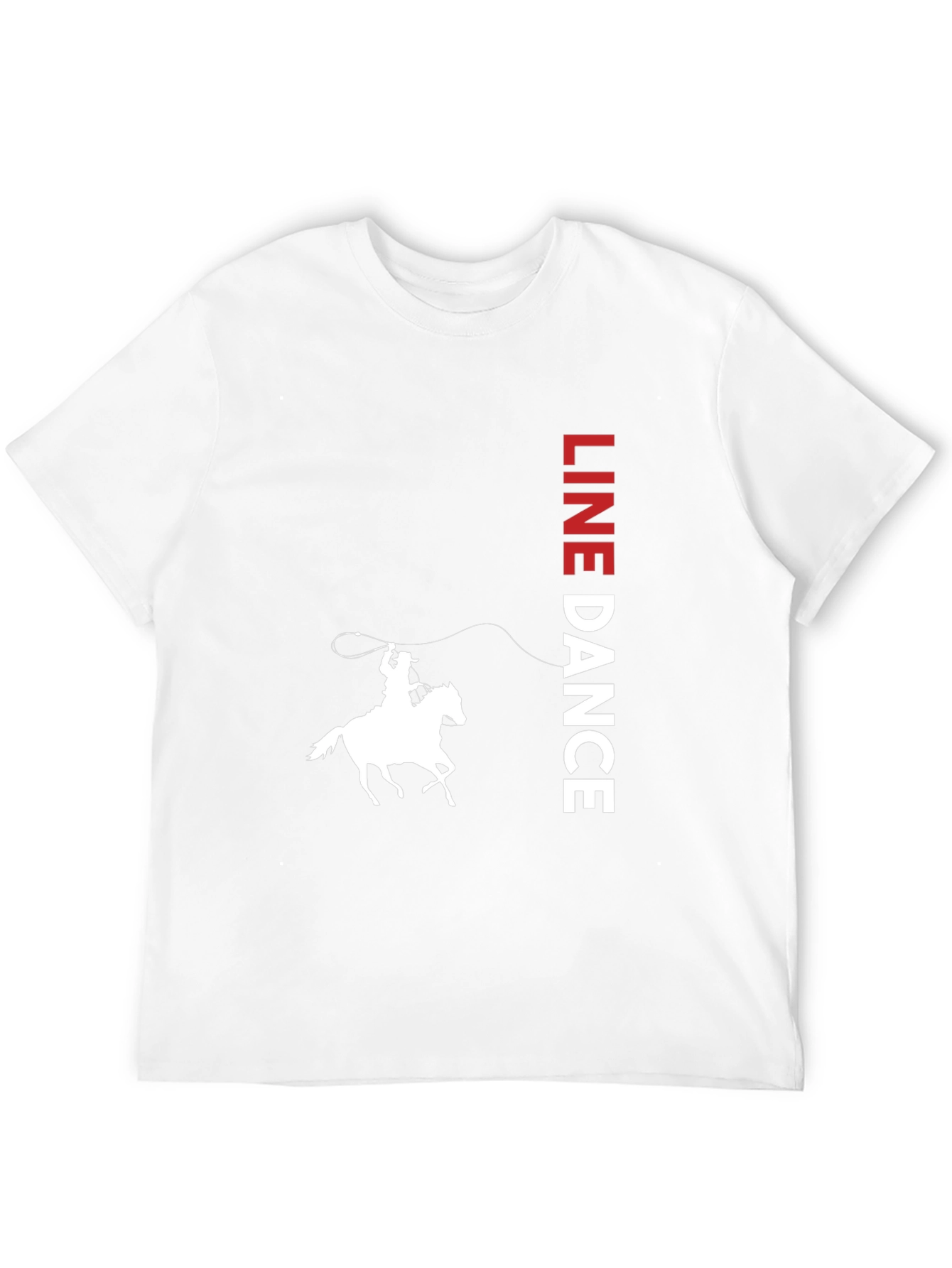 Line Dance Cowboy Graphic Tee - Western Style