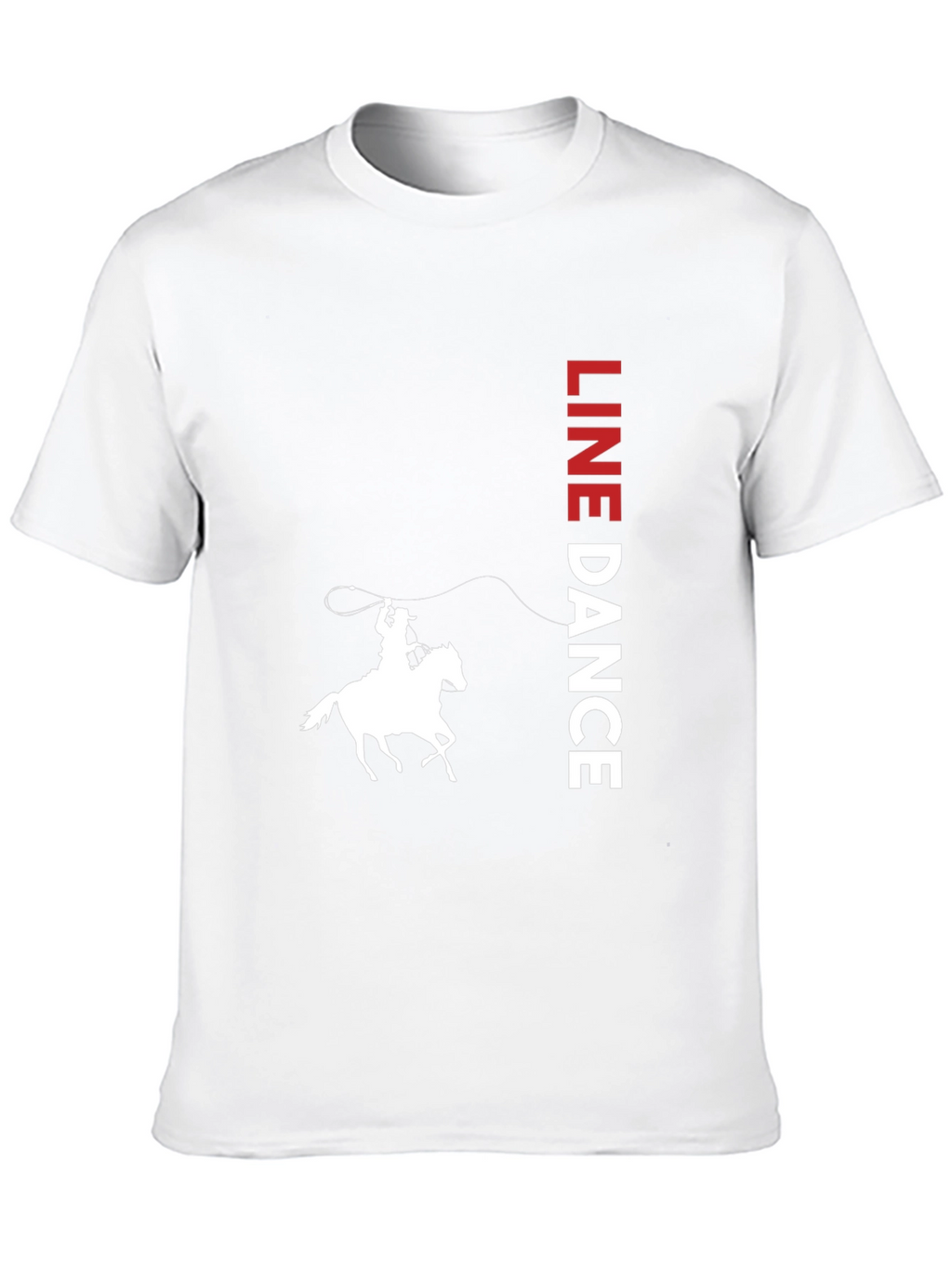 Line Dance Cowboy Graphic Tee - Western Style