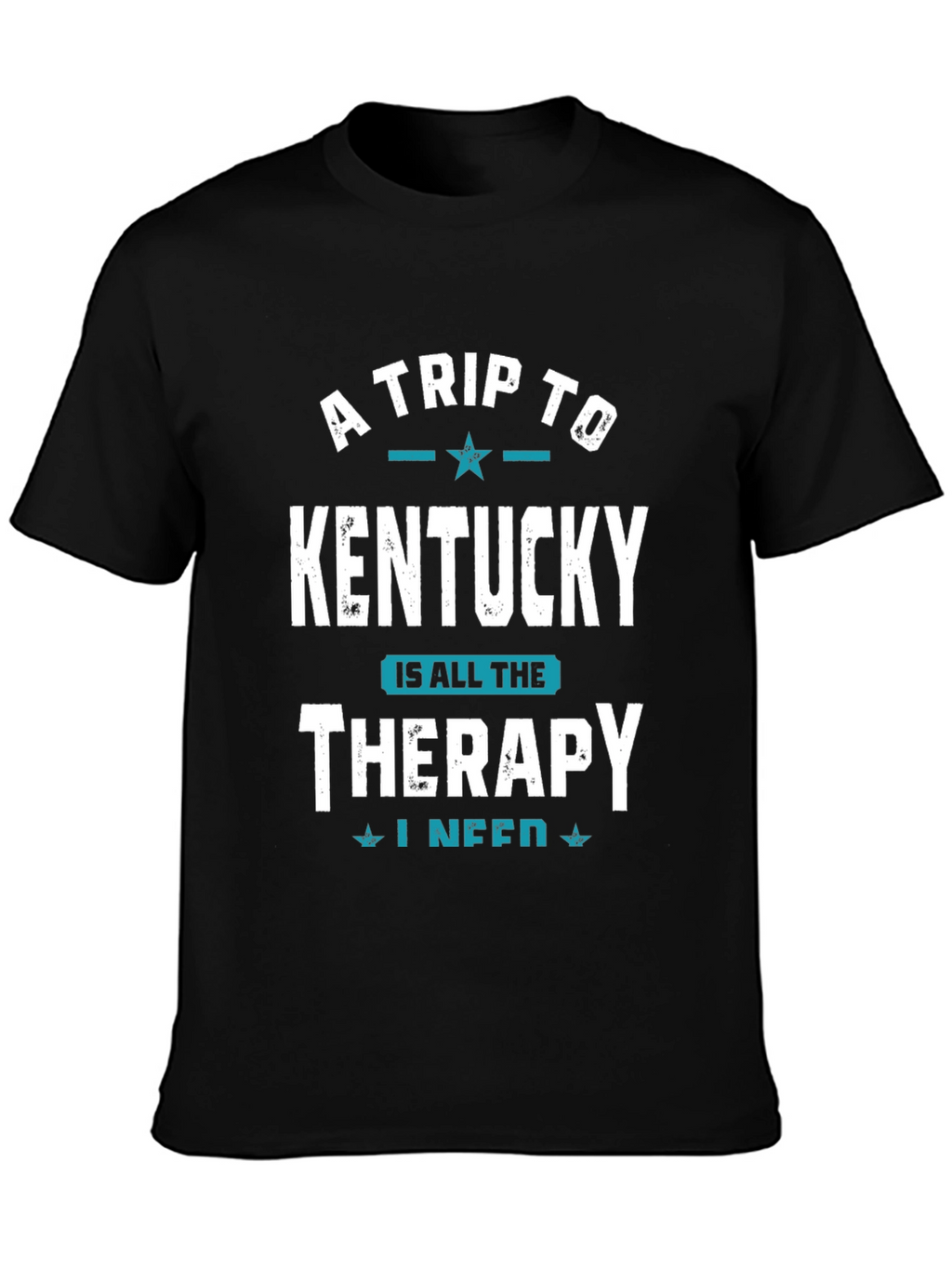 Kentucky Therapy Graphic Tee - Black Cotton