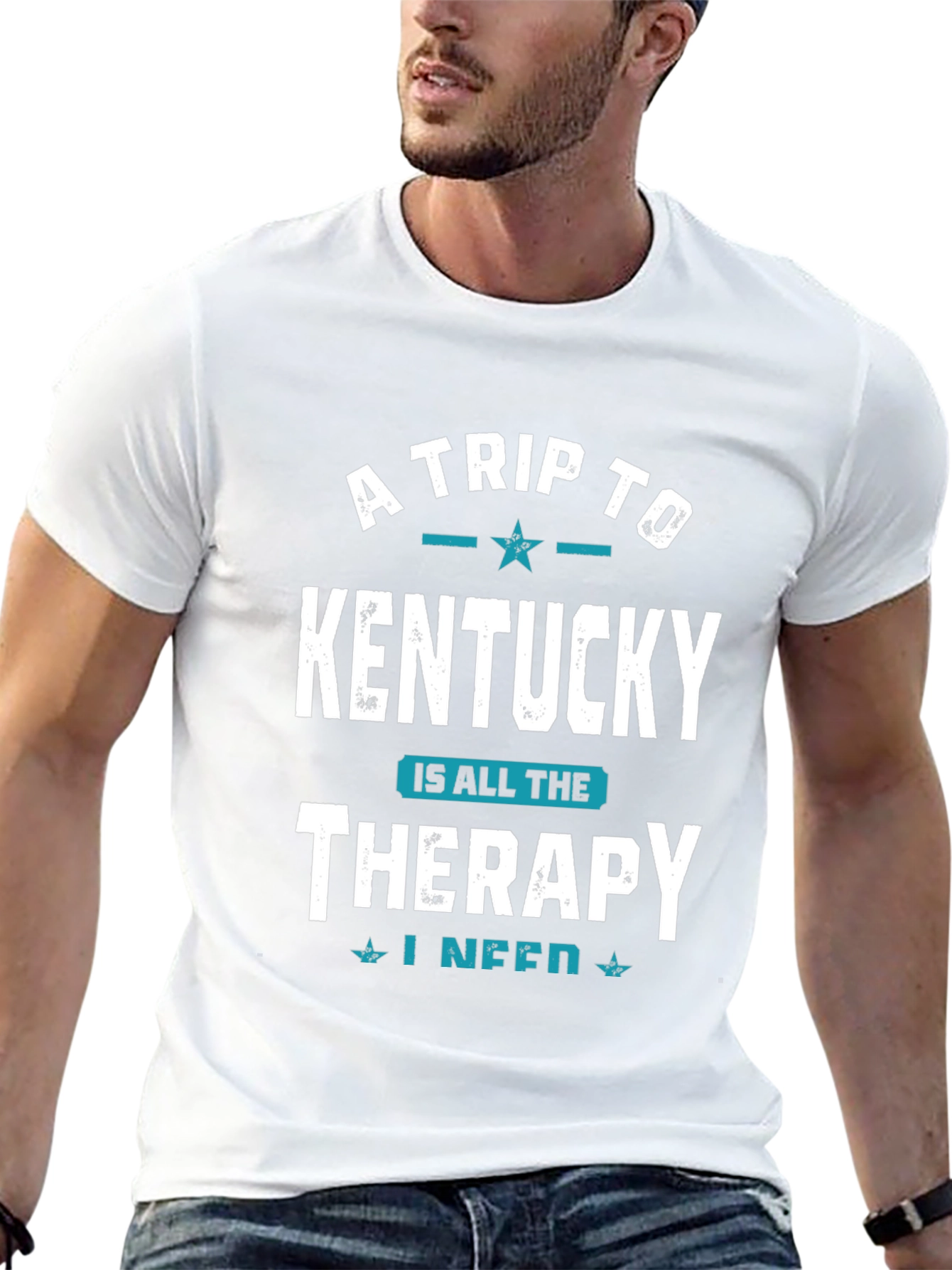 Kentucky Therapy Graphic Tee - Black Cotton