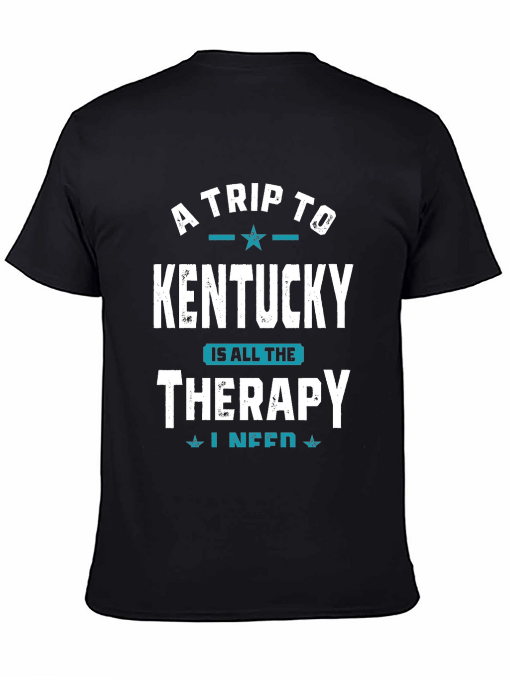 Kentucky Therapy Graphic Tee - Black Cotton