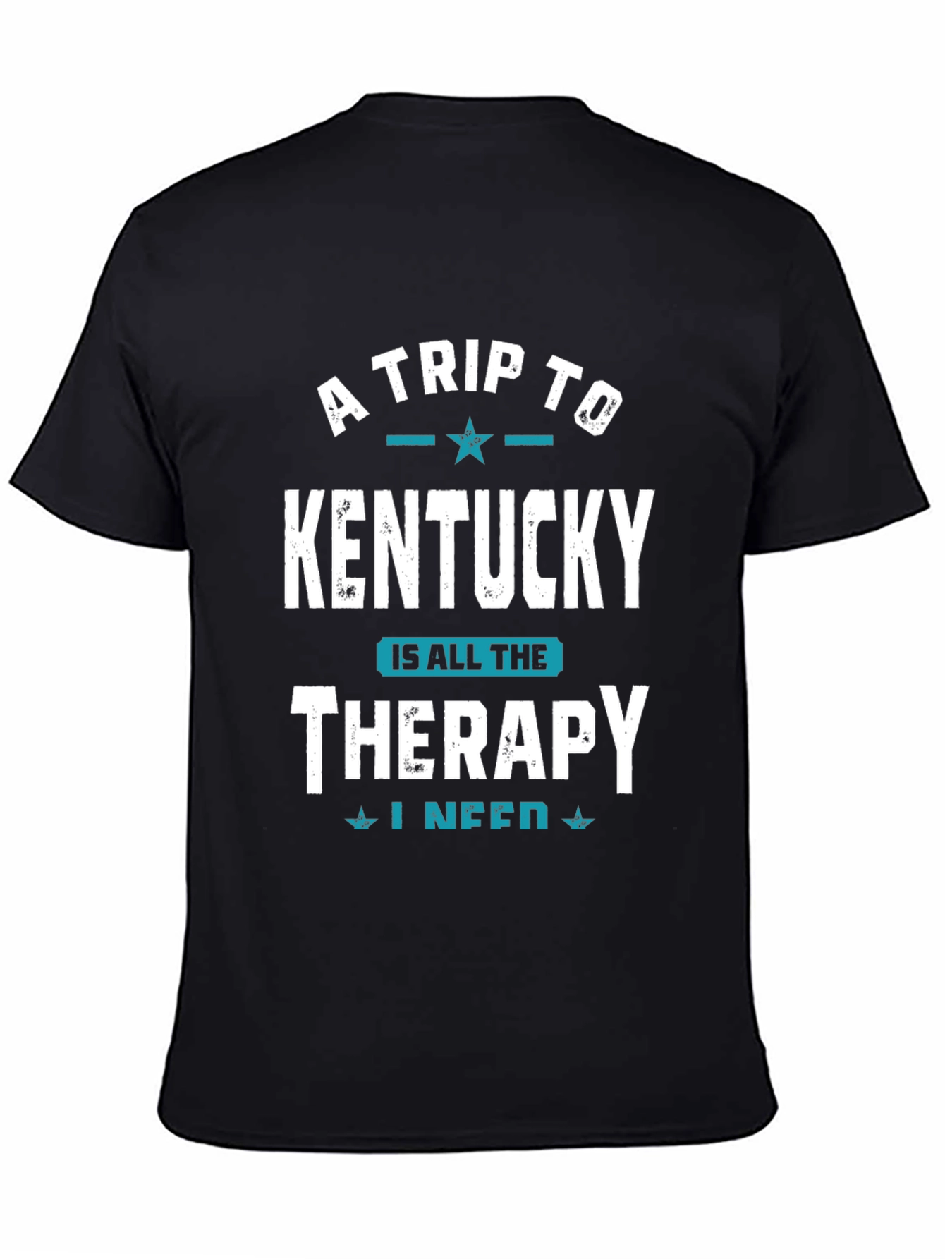 Kentucky Therapy Graphic Tee - Black Cotton