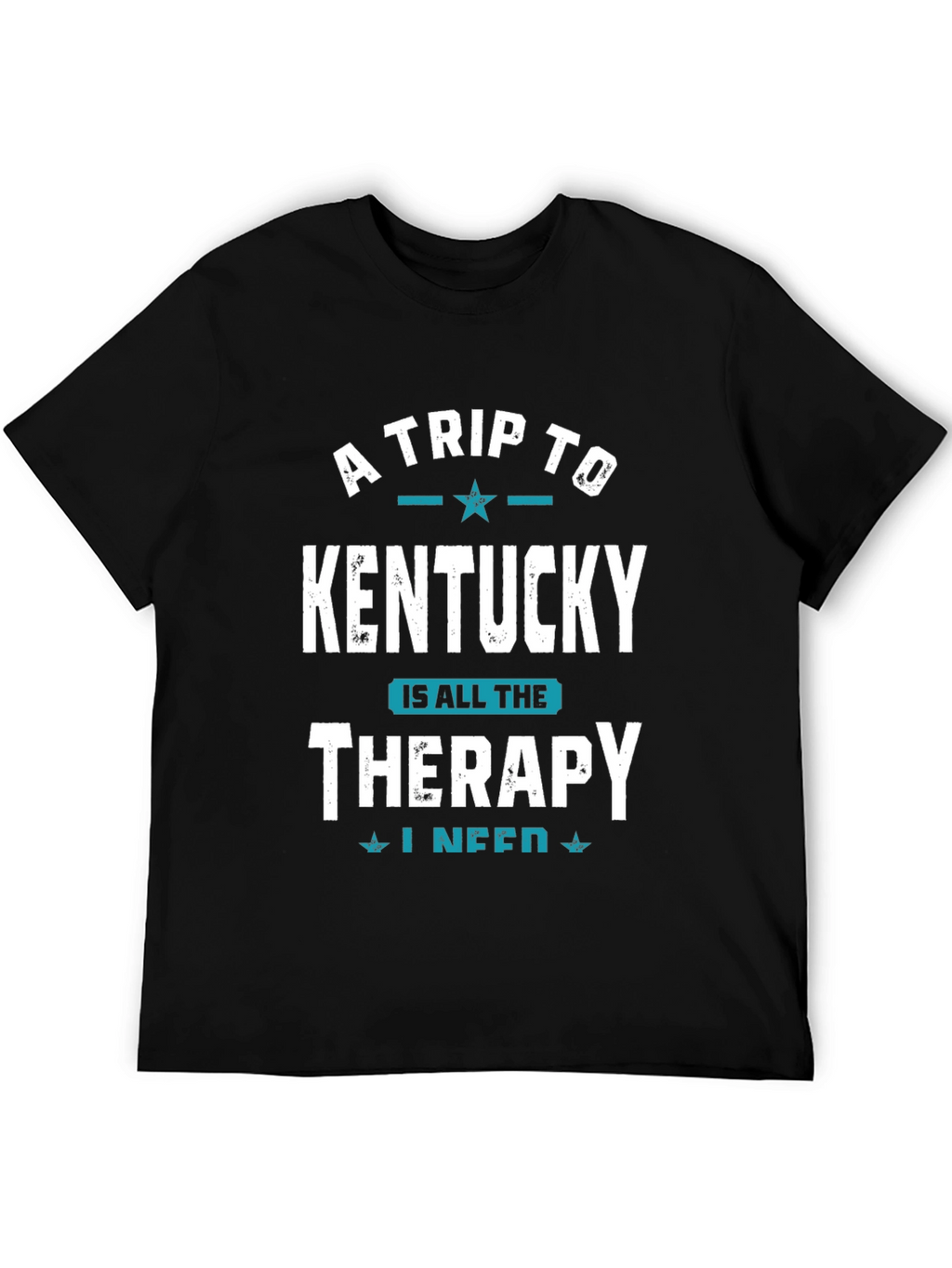 Kentucky Therapy Graphic Tee - Black Cotton