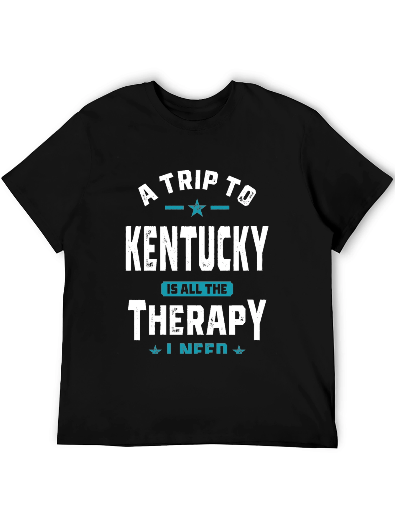 Kentucky Therapy Graphic Tee - Black Cotton