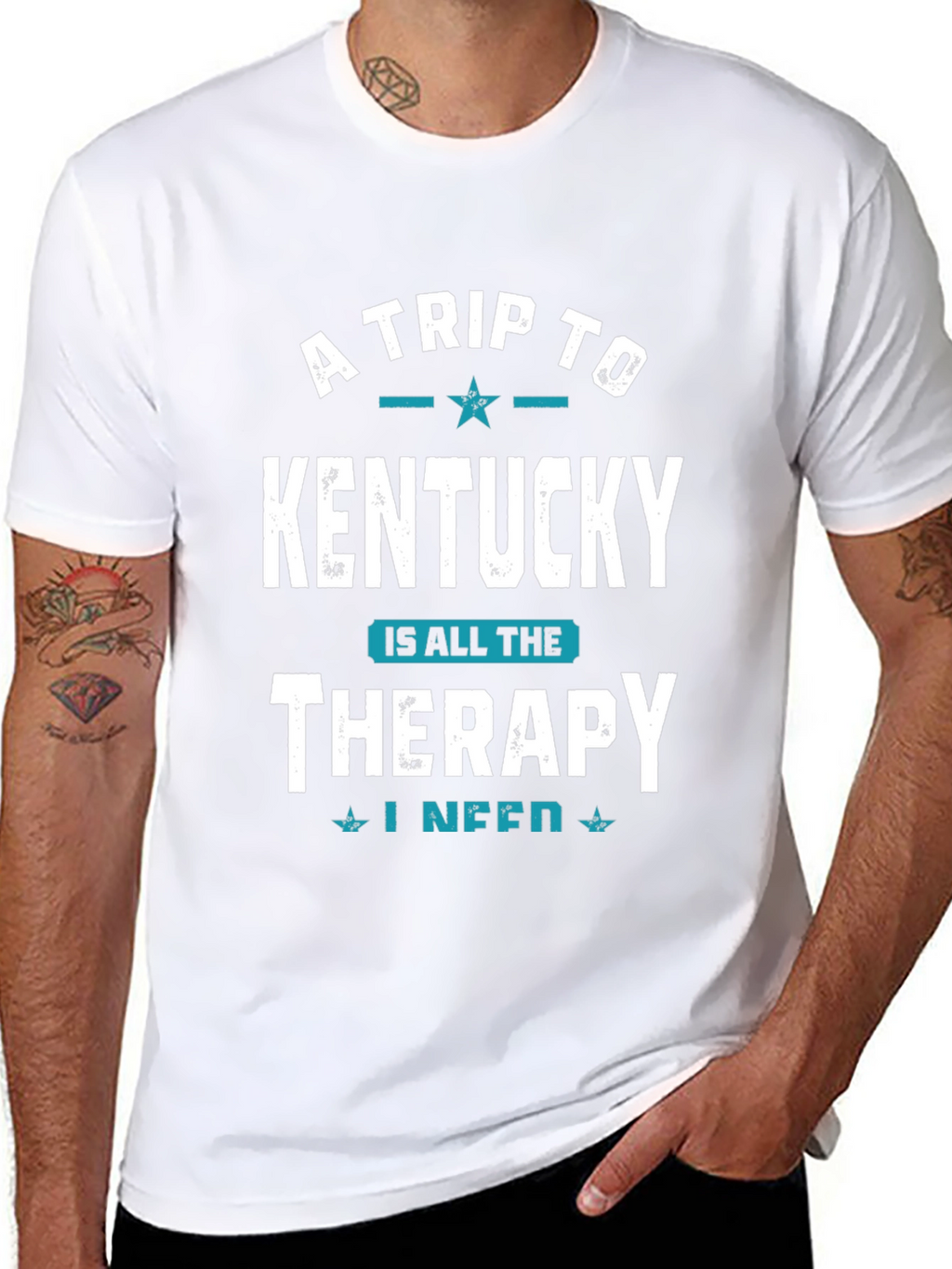 Kentucky Therapy Graphic Tee - Black Cotton