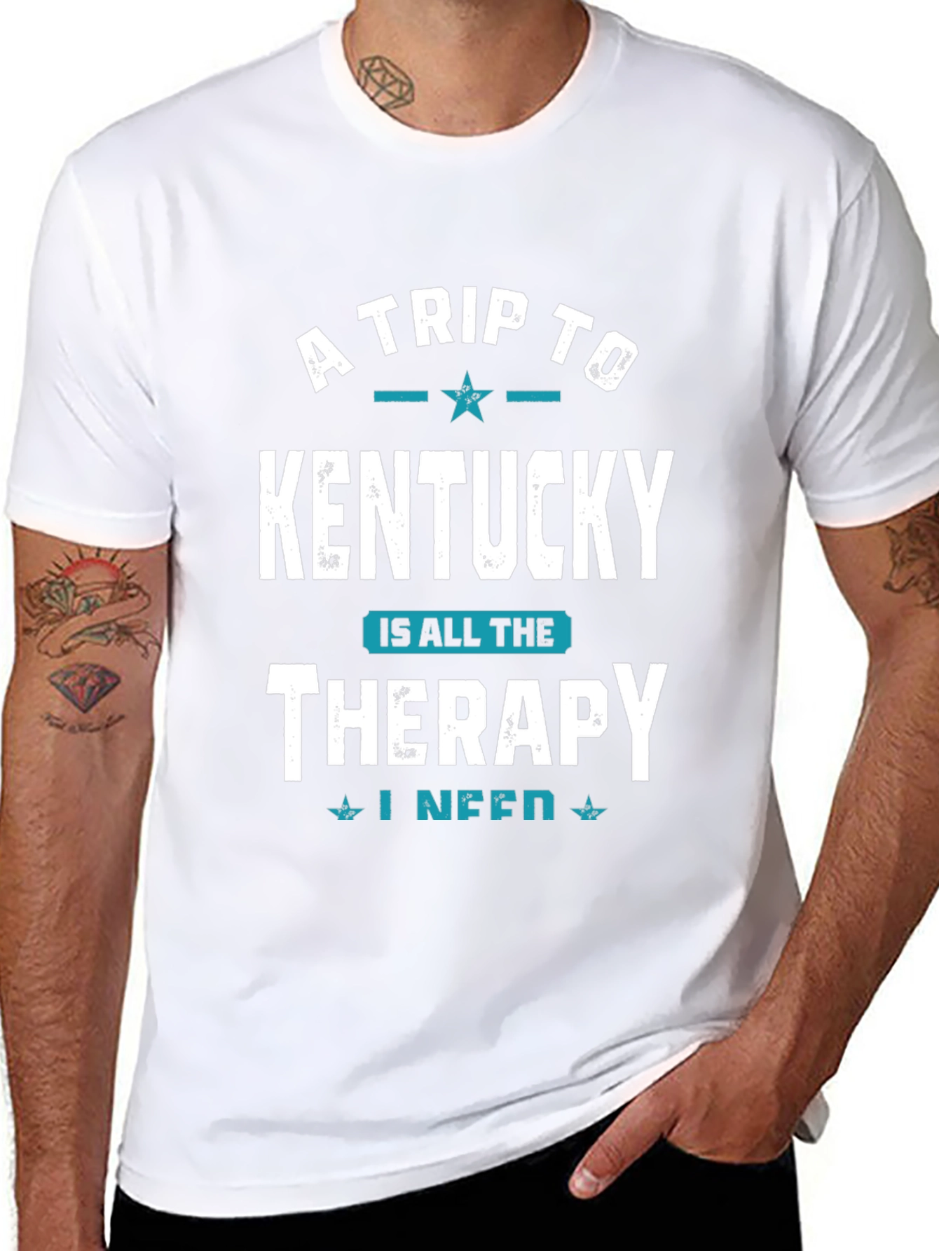 Kentucky Therapy Graphic Tee - Black Cotton