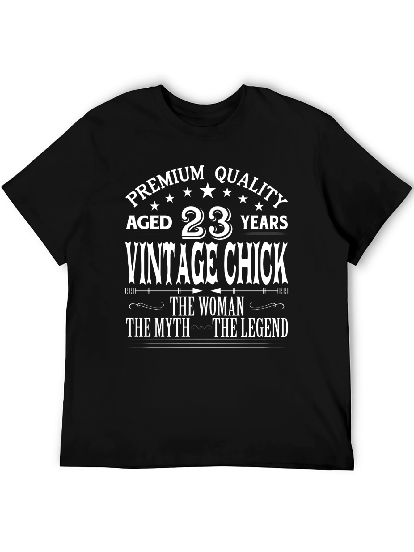 Premium Quality Vintage Chick 23rd Birthday T-Shirt