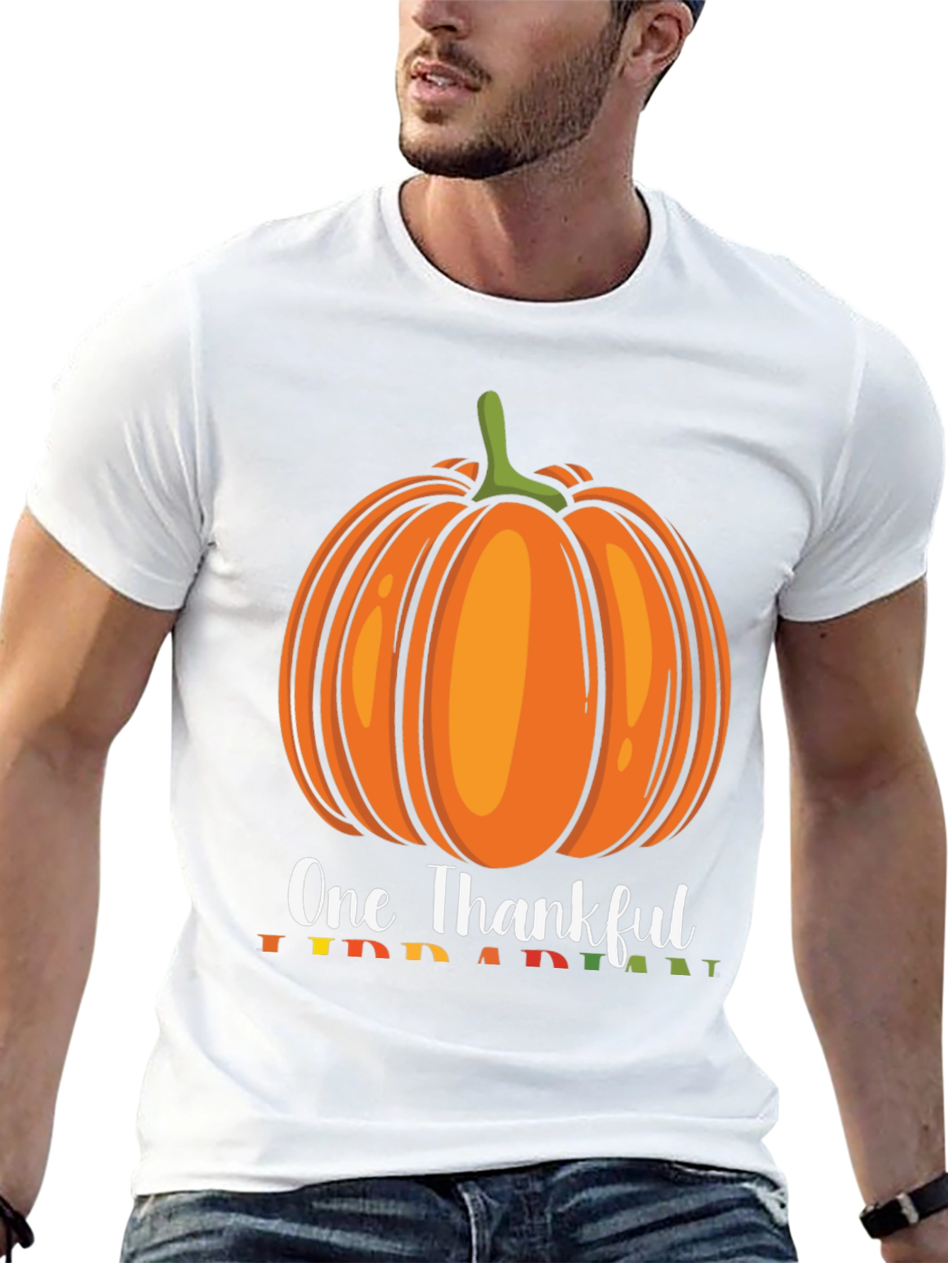 One Thankful Pumpkin T-Shirt - Fall Thanksgiving Tee