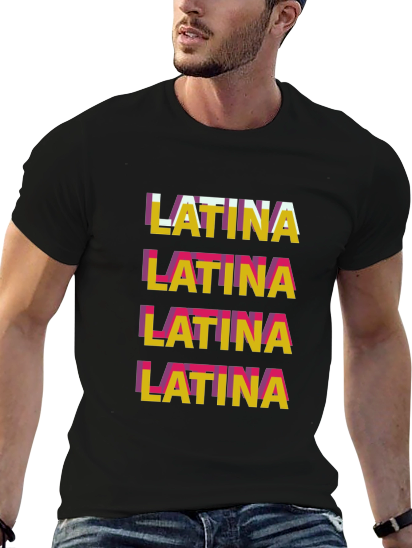Latina Graphic Tee - Stylish Word Art T-Shirt