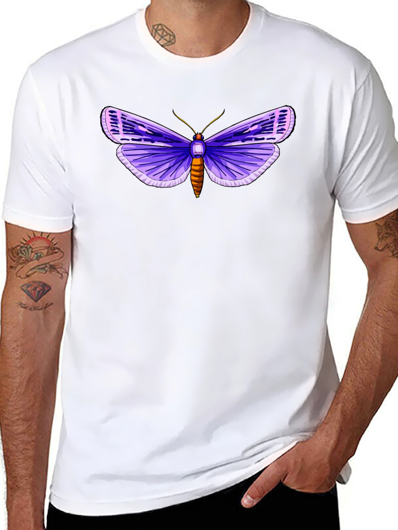 Purple Moth Graphic Tee