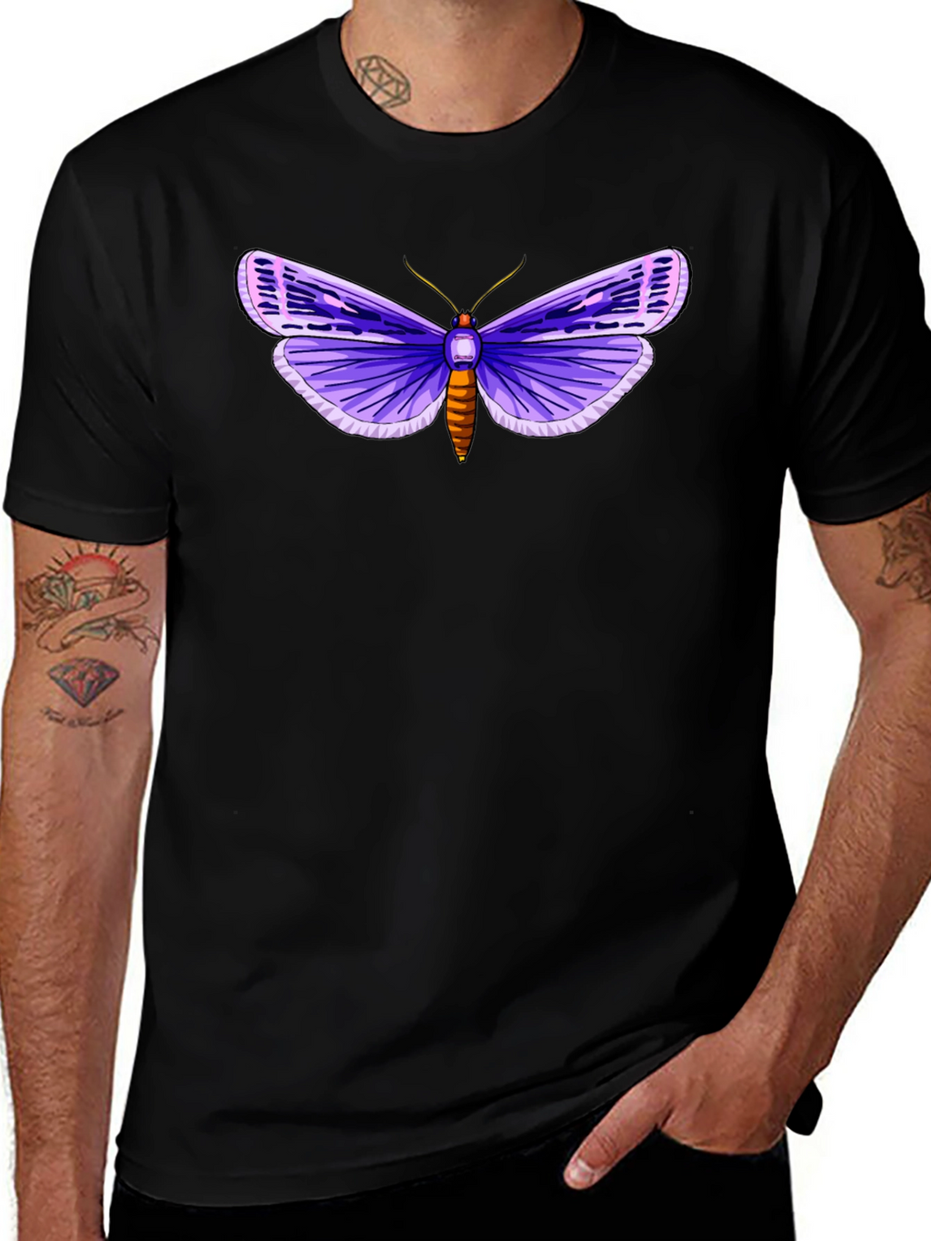 Purple Moth Graphic Tee