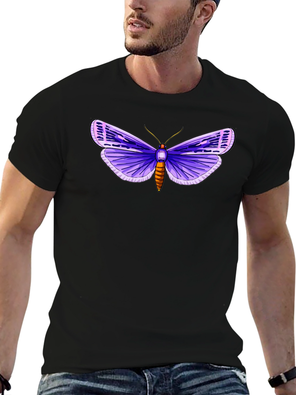 Purple Moth Graphic Tee