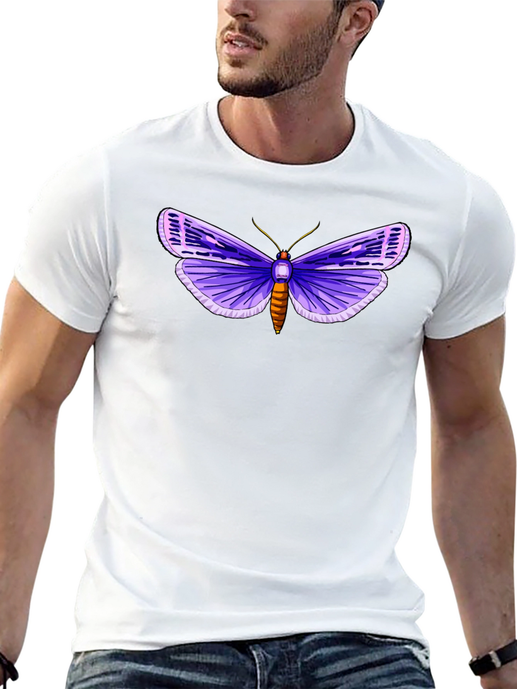 Purple Moth Graphic Tee