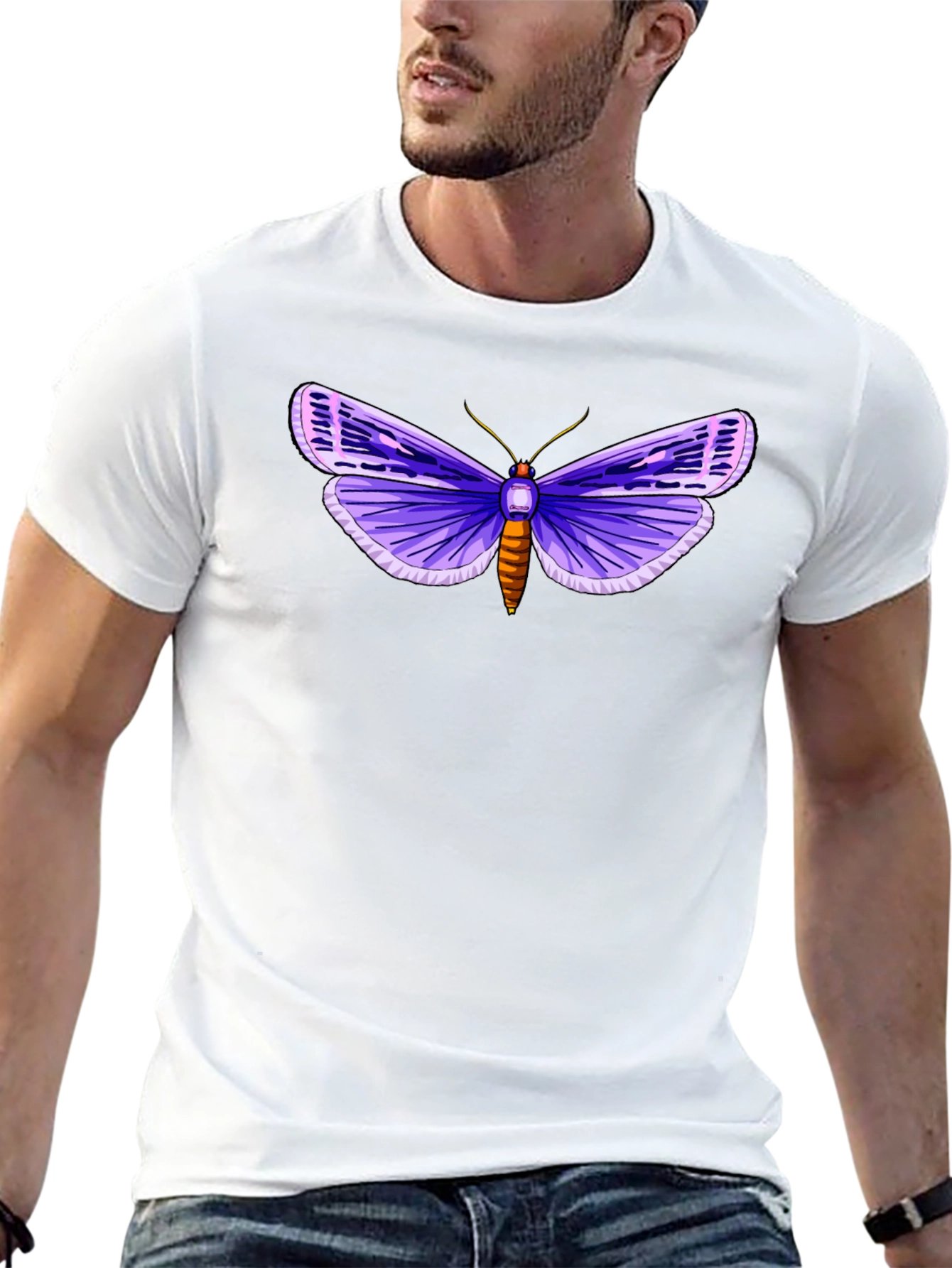Purple Moth Graphic Tee