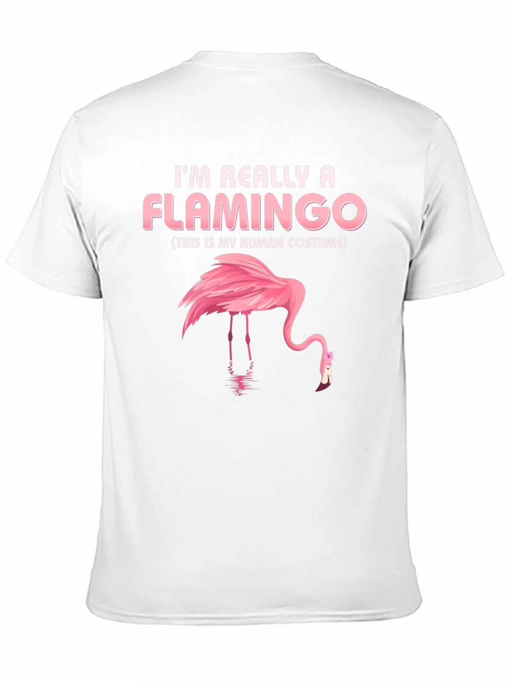 Funny Flamingo Human Costume Graphic Tee