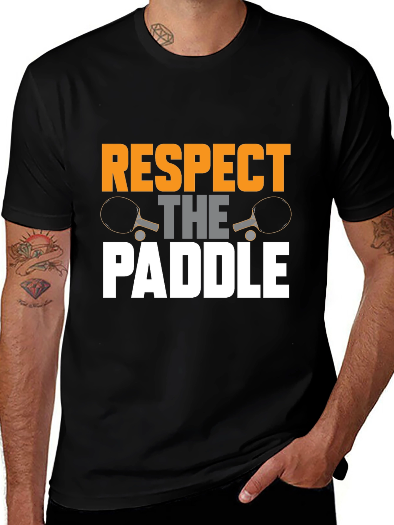 Respect The Paddle T-Shirt | Ping Pong Tee