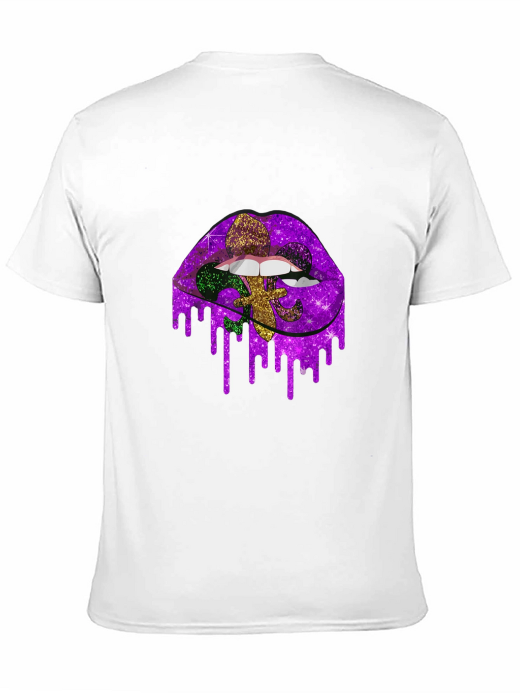 Mardi Gras Lips Graphic Tee - Unisex