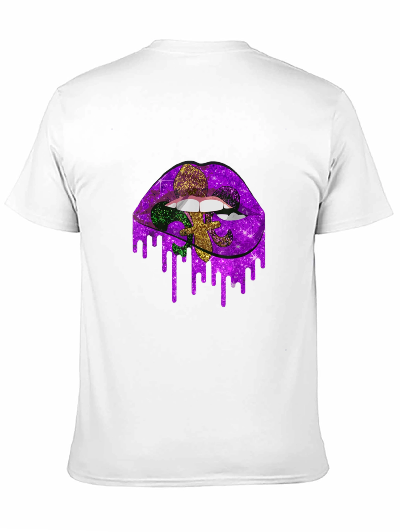 Mardi Gras Lips Graphic Tee - Unisex
