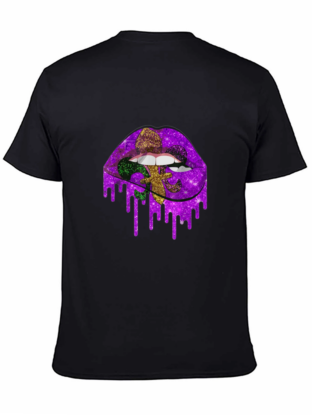 Mardi Gras Lips Graphic Tee - Unisex