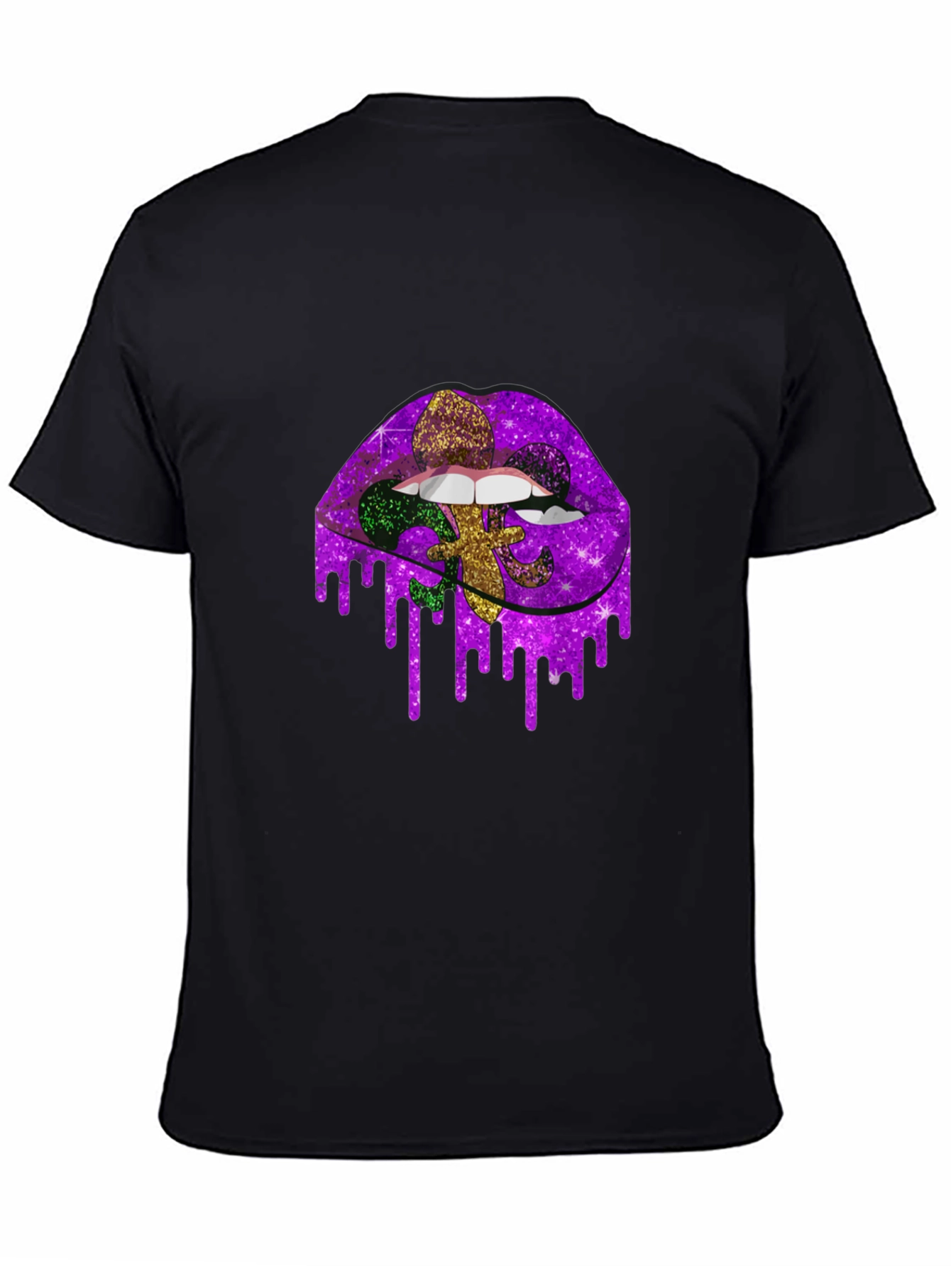 Mardi Gras Lips Graphic Tee - Unisex