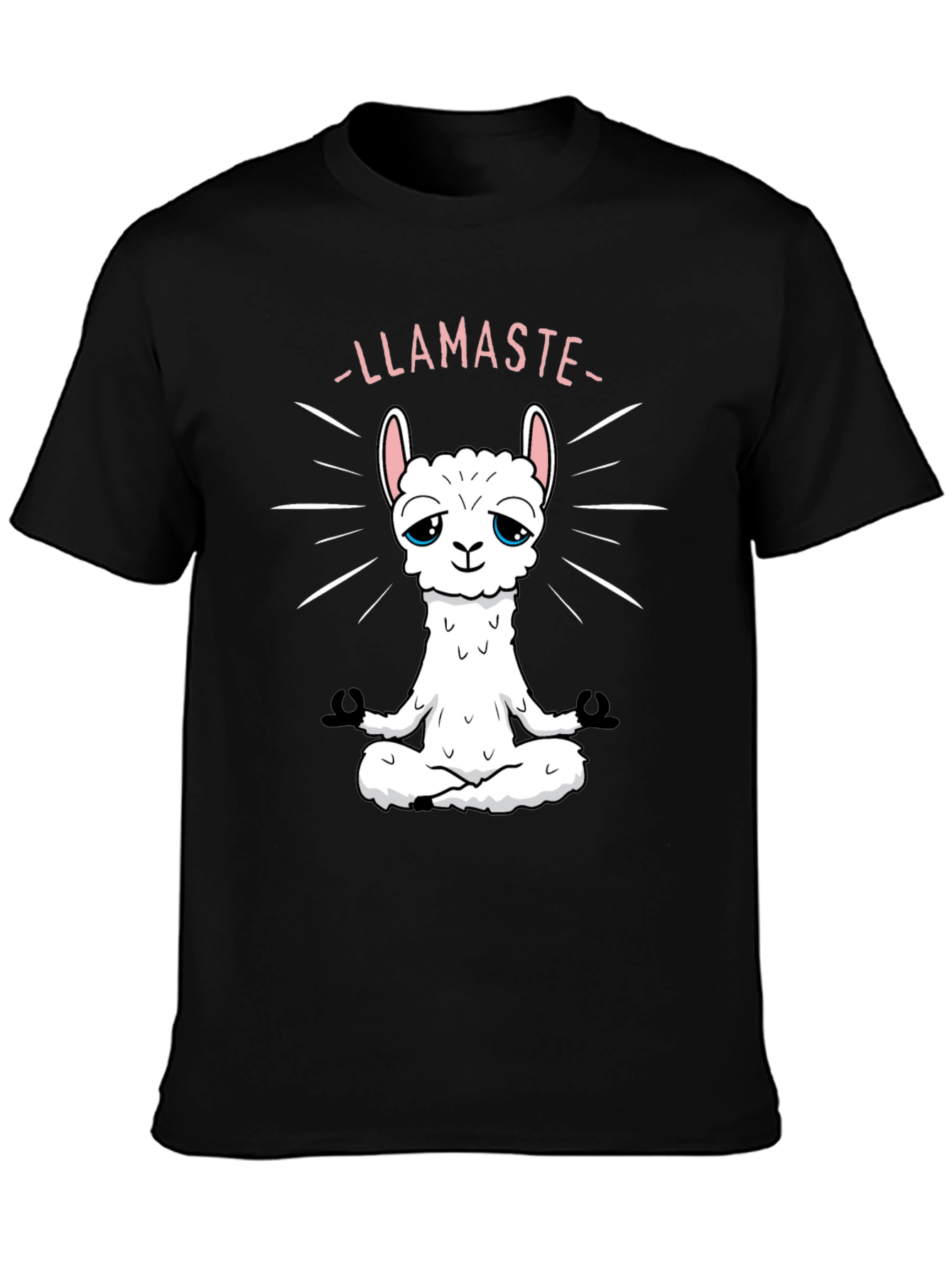 Llamaste Yoga Black T-Shirt