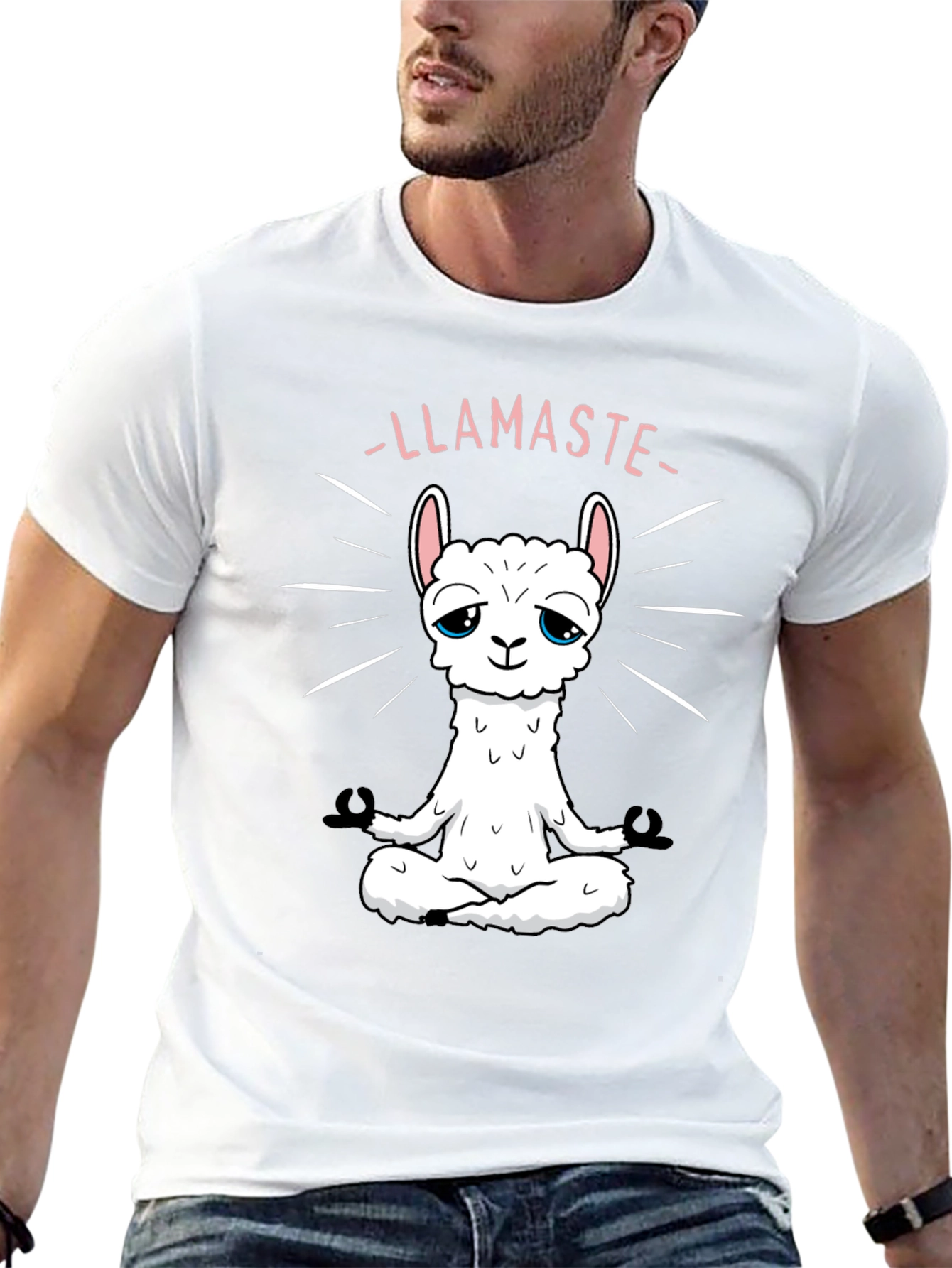 Llamaste Yoga Black T-Shirt