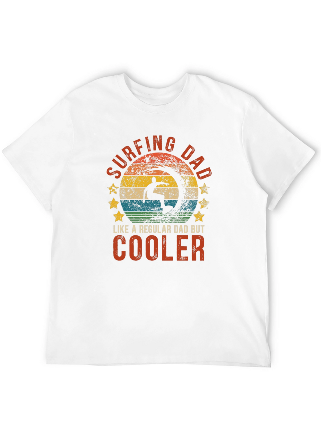 Surfing Dad T-Shirt - Cool Dad Tee