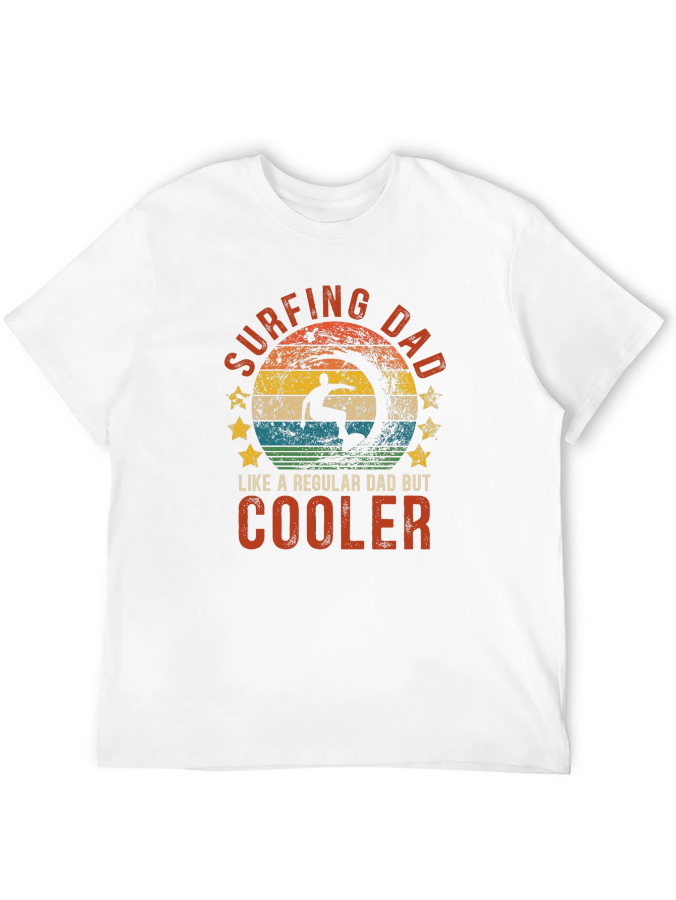Surfing Dad T-Shirt - Cool Dad Tee