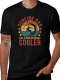 Surfing Dad T-Shirt - Cool Dad Tee
