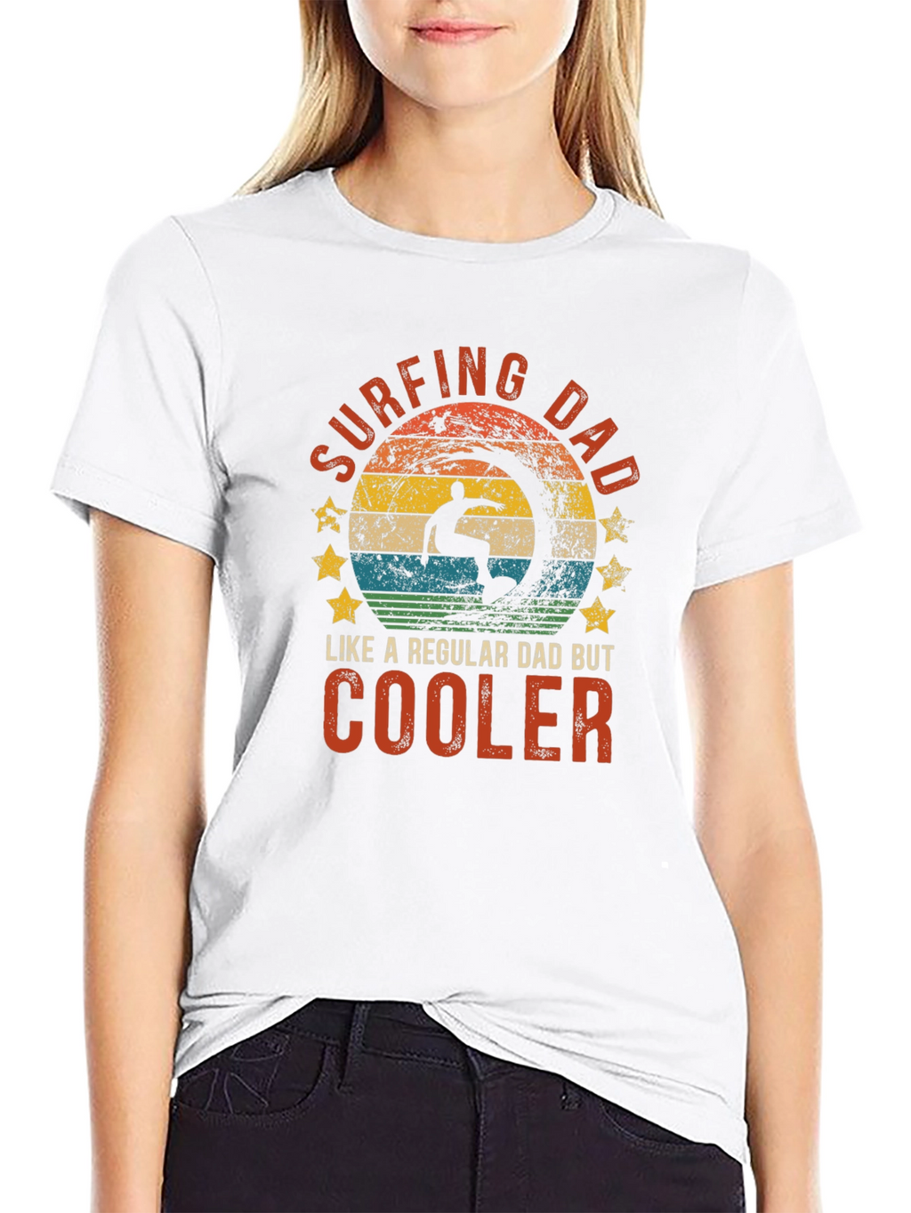 Surfing Dad T-Shirt - Cool Dad Tee