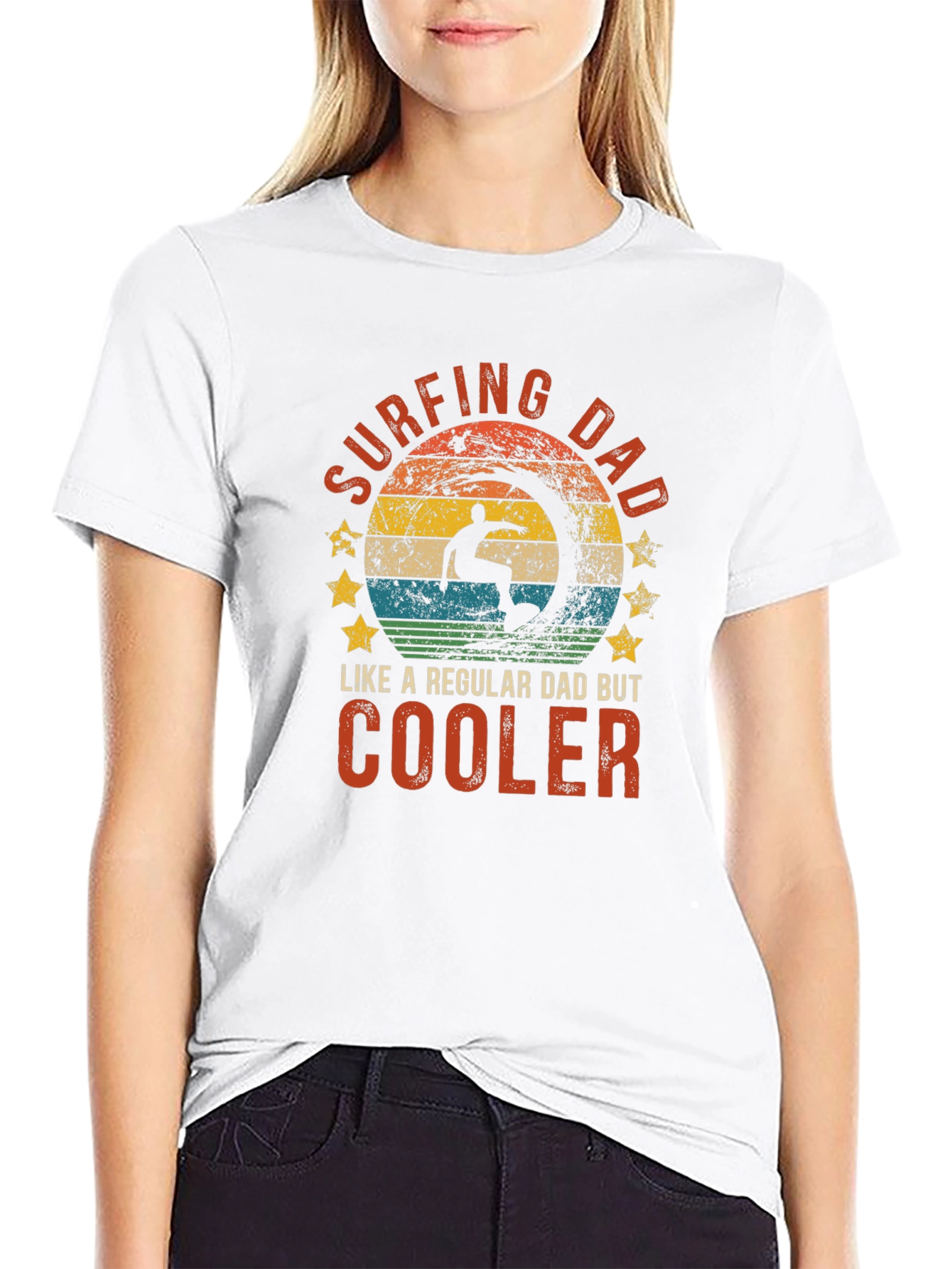Surfing Dad T-Shirt - Cool Dad Tee