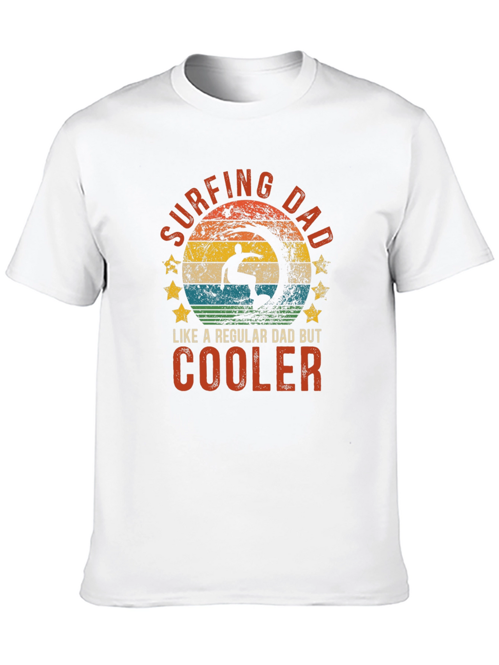 Surfing Dad T-Shirt - Cool Dad Tee