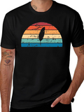Retro Feather Sunset Graphic Tee