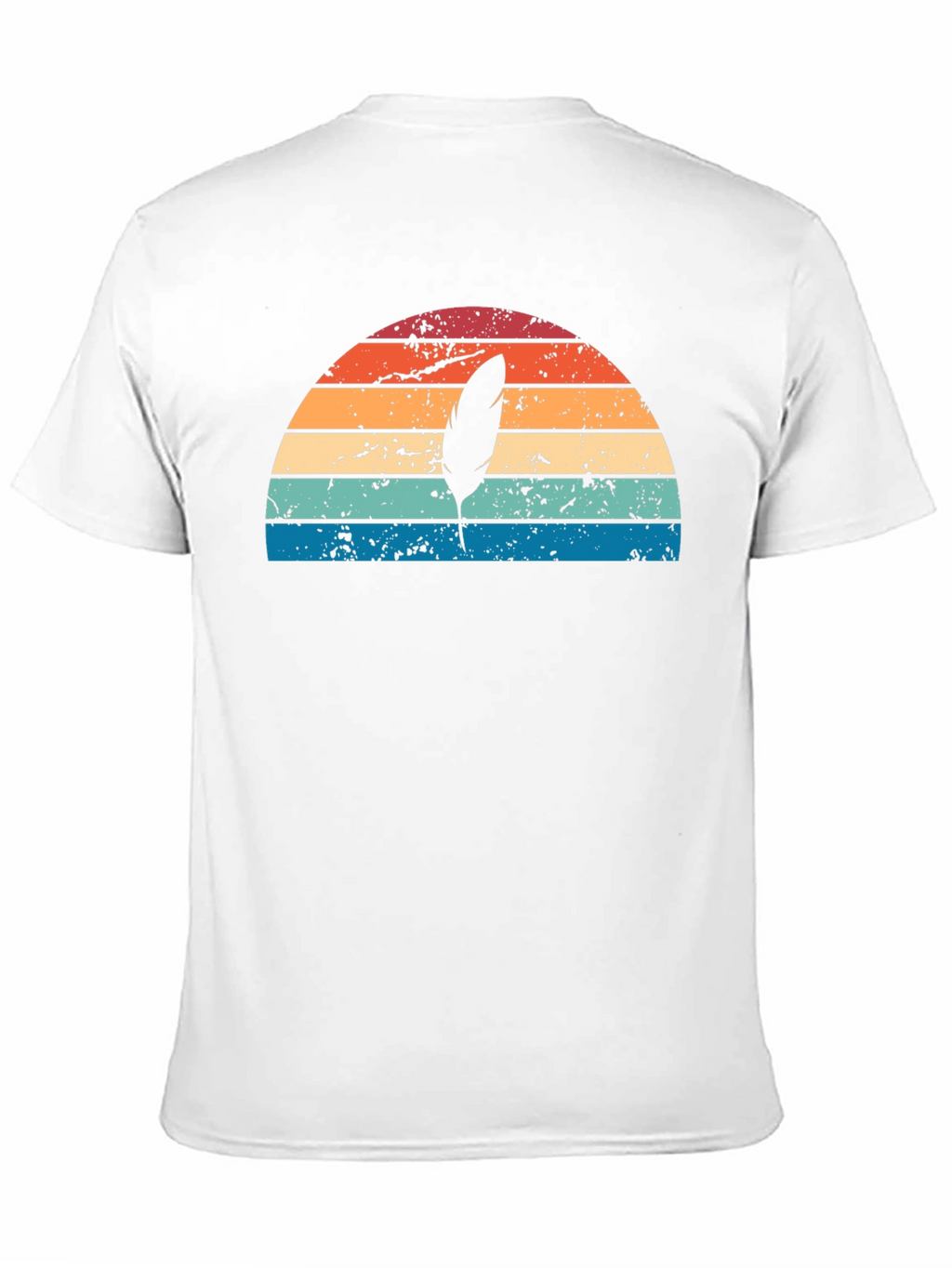 Retro Feather Sunset Graphic Tee