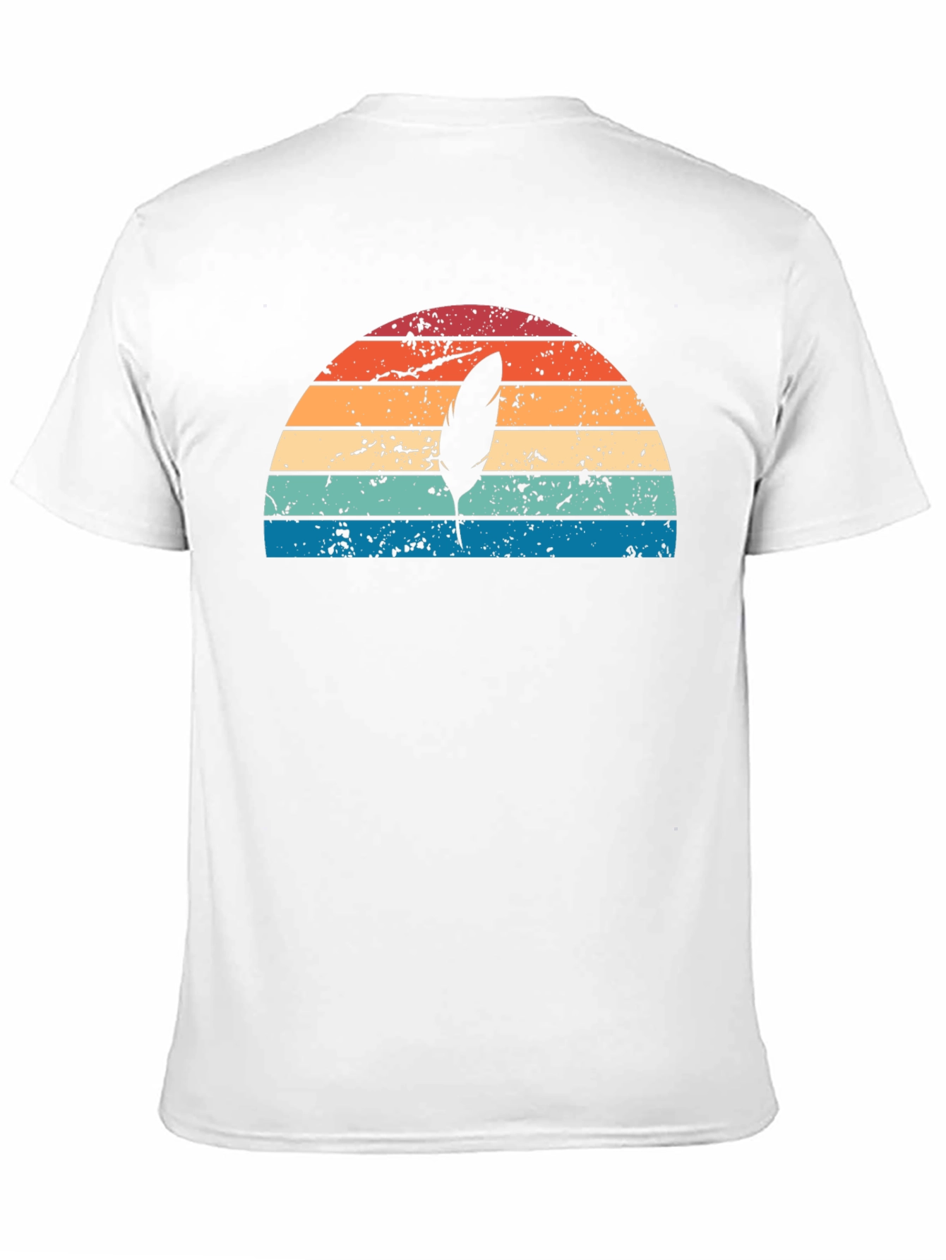 Retro Feather Sunset Graphic Tee