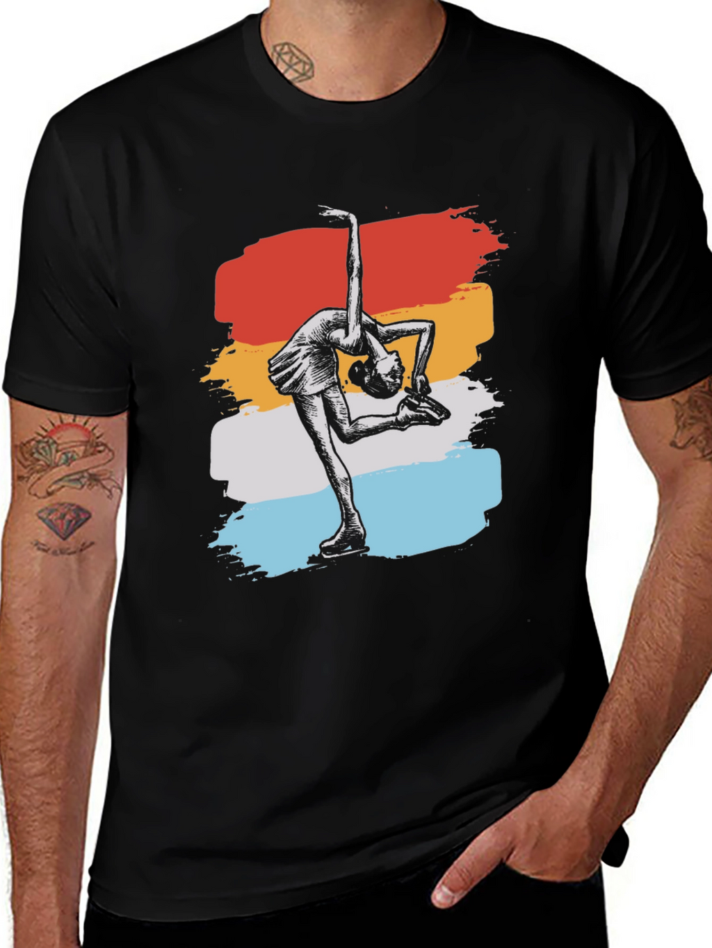 Figure Skating Retro T-Shirt