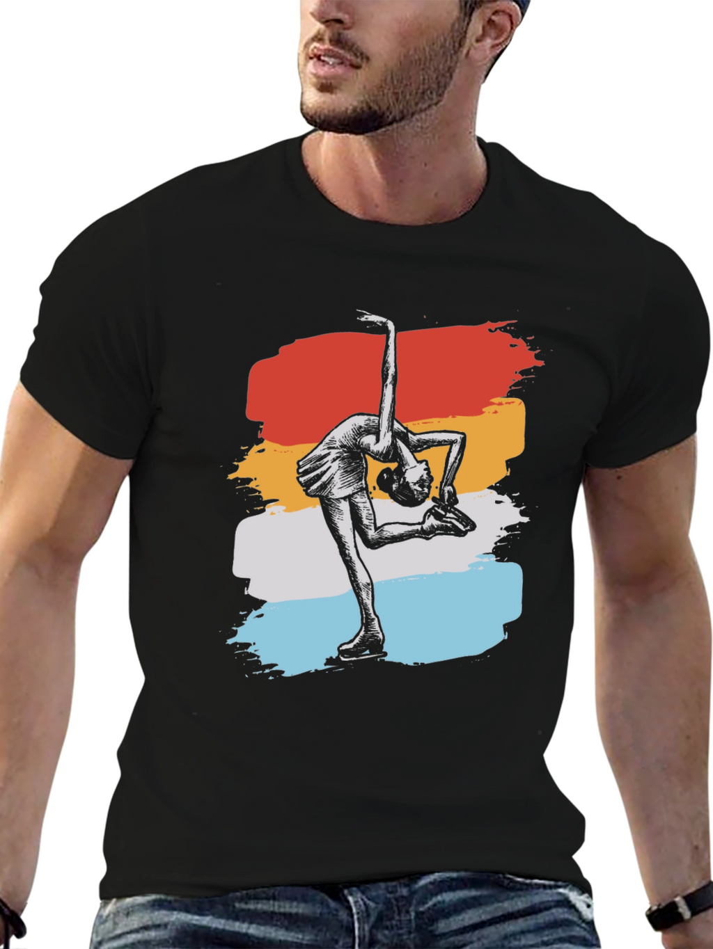 Figure Skating Retro T-Shirt