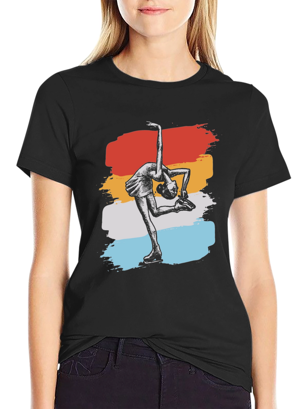 Figure Skating Retro T-Shirt