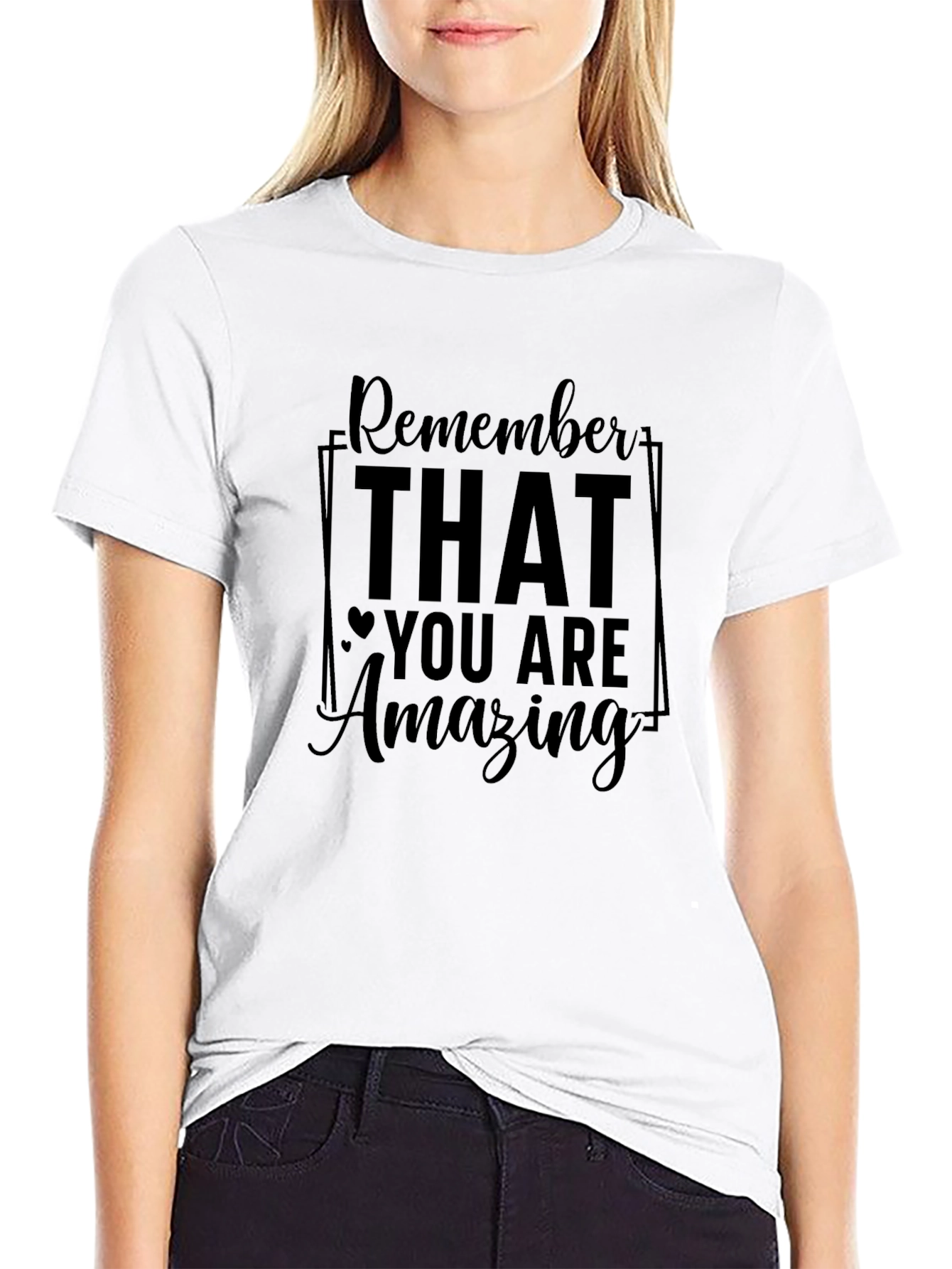 Remember You Are Amazing Black T-Shirt