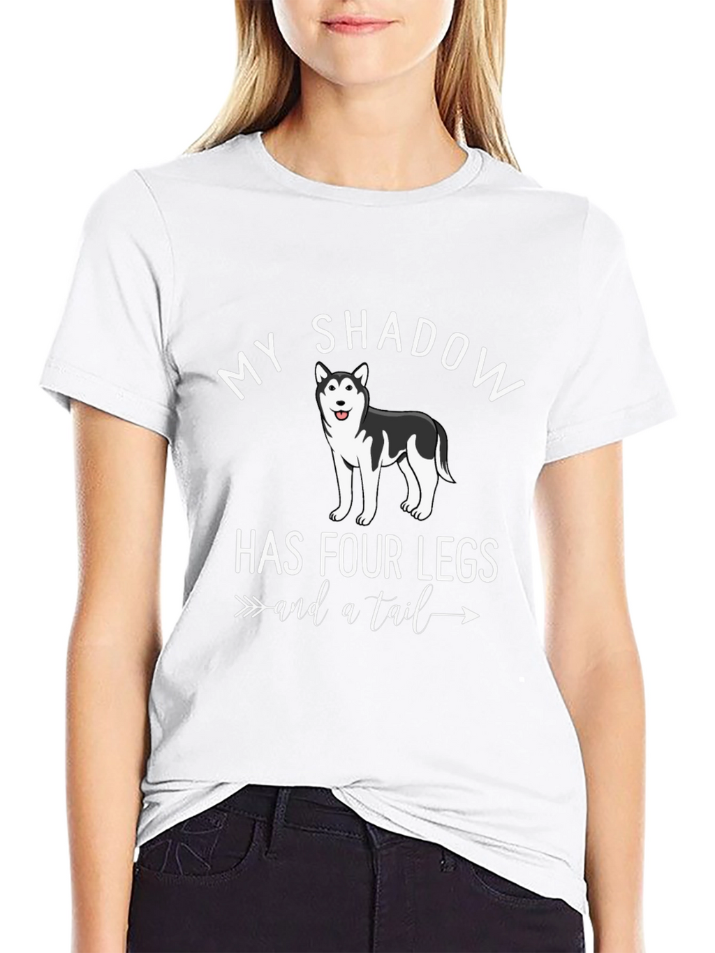 My Shadow Has Four Legs Dog T-Shirt