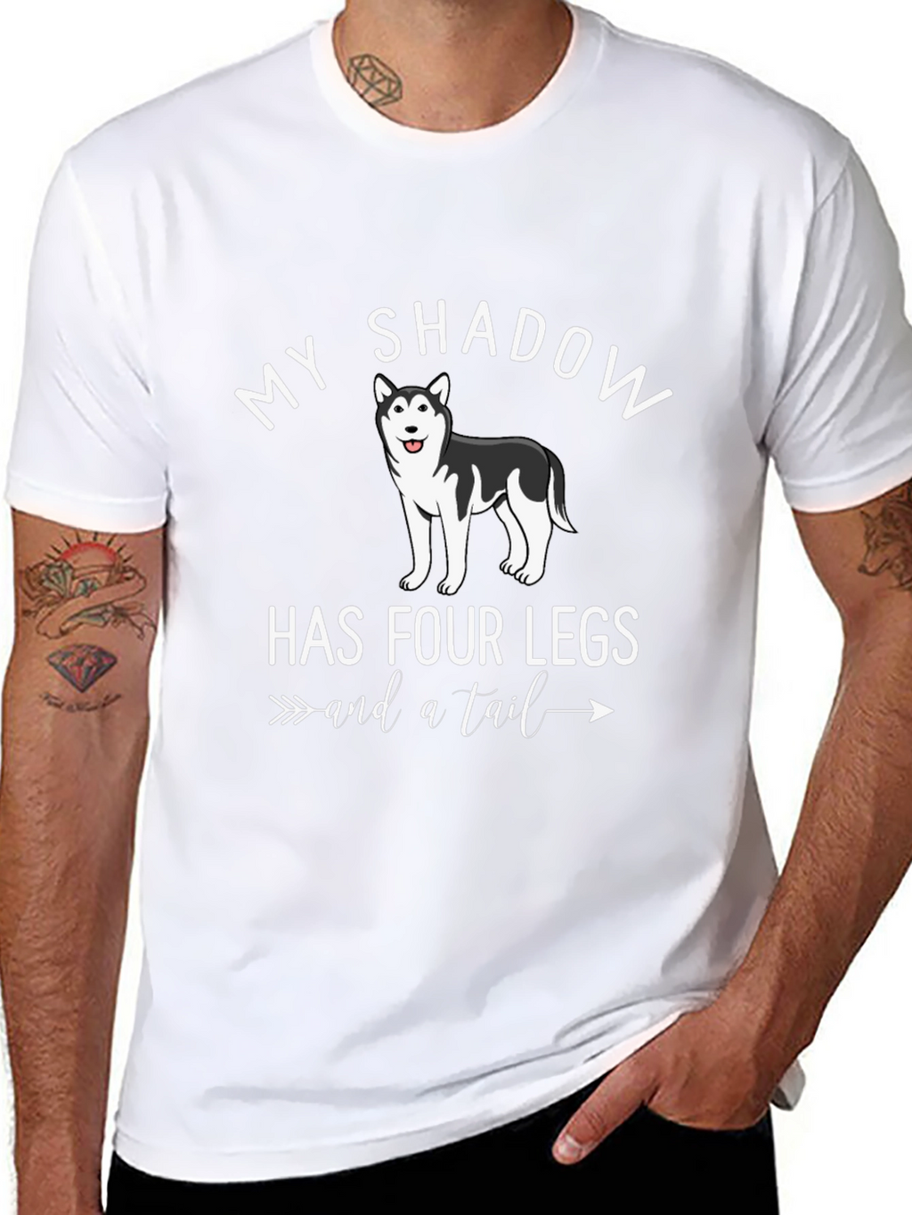 My Shadow Has Four Legs Dog T-Shirt