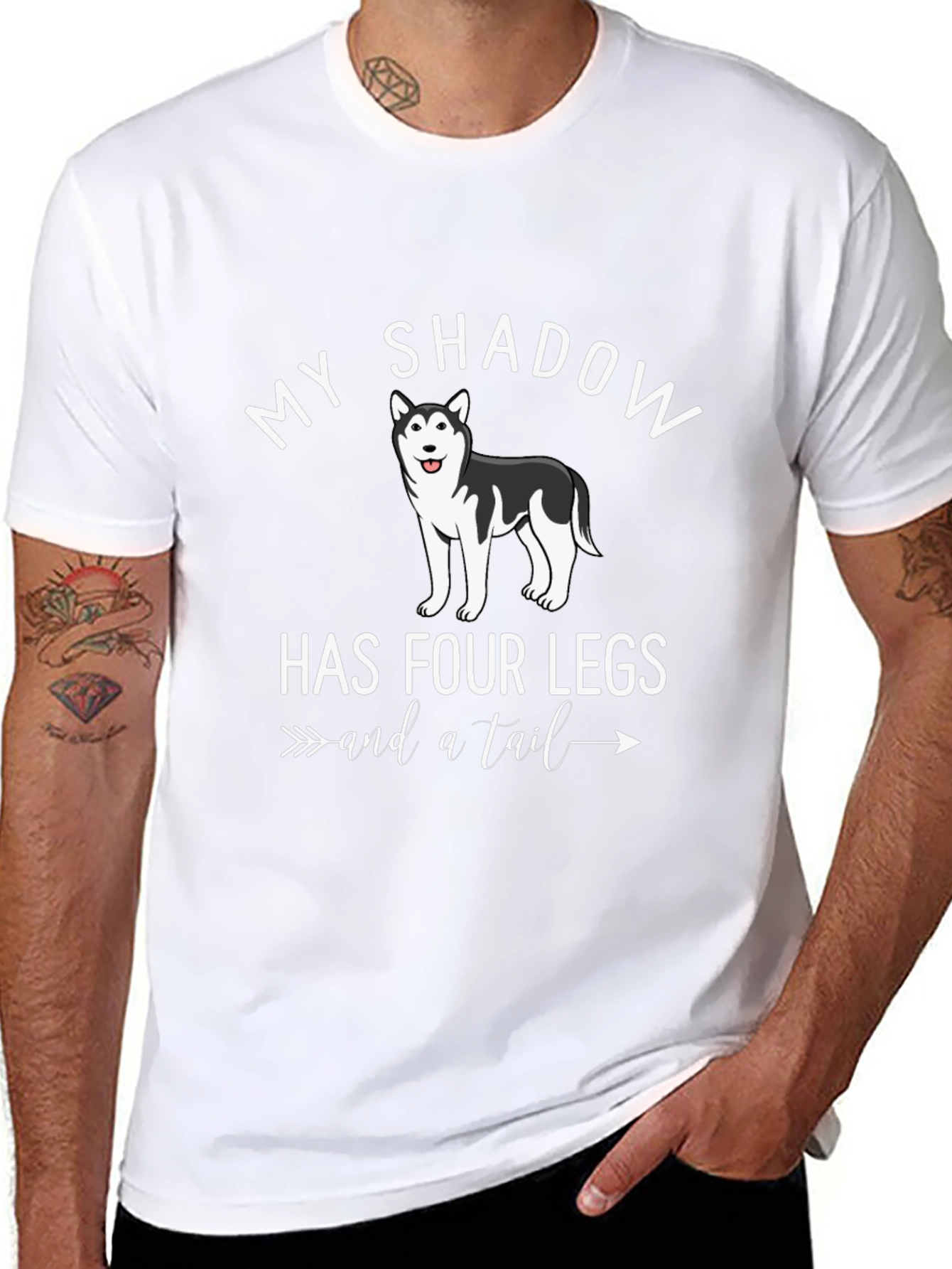 My Shadow Has Four Legs Dog T-Shirt