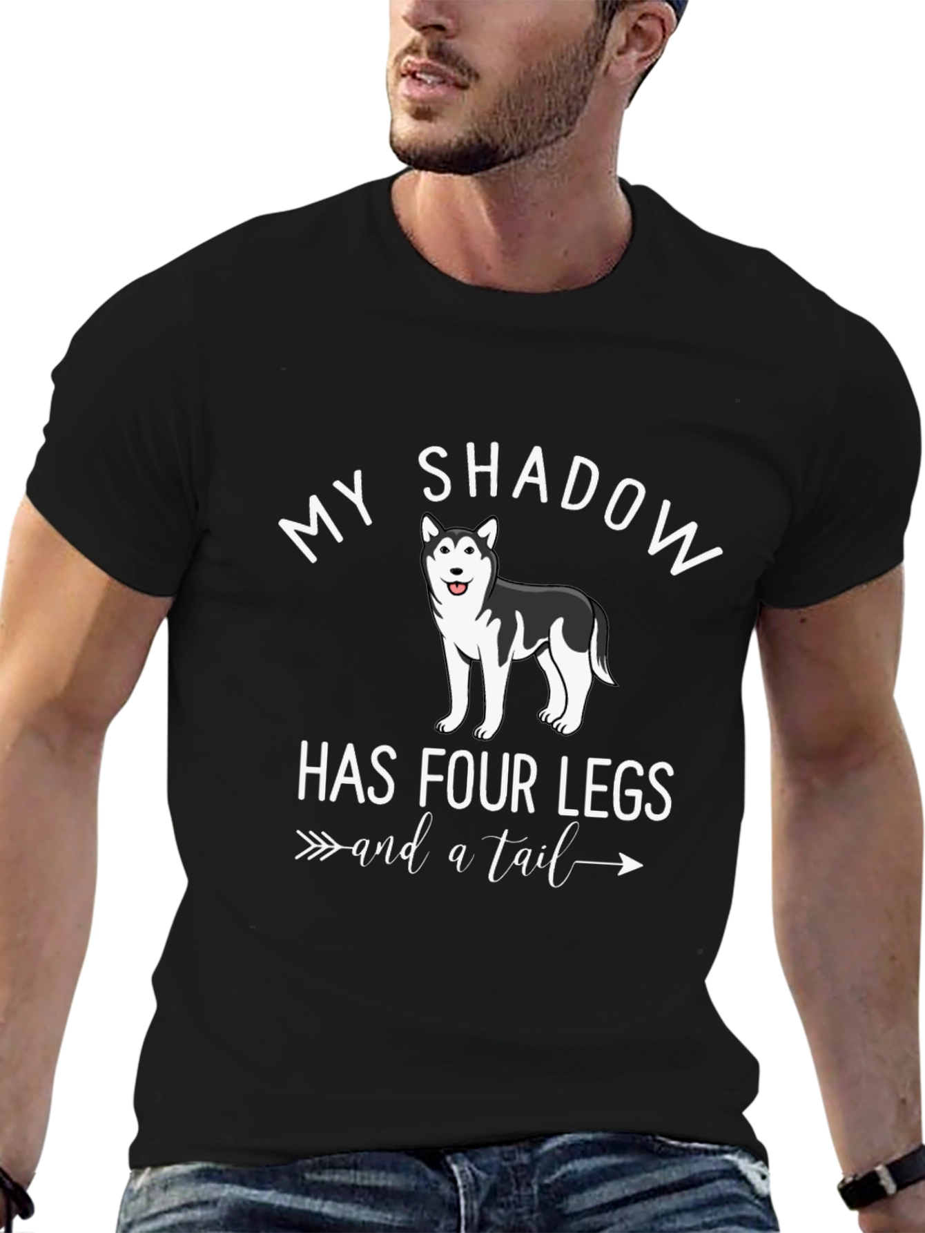 My Shadow Has Four Legs Dog T-Shirt