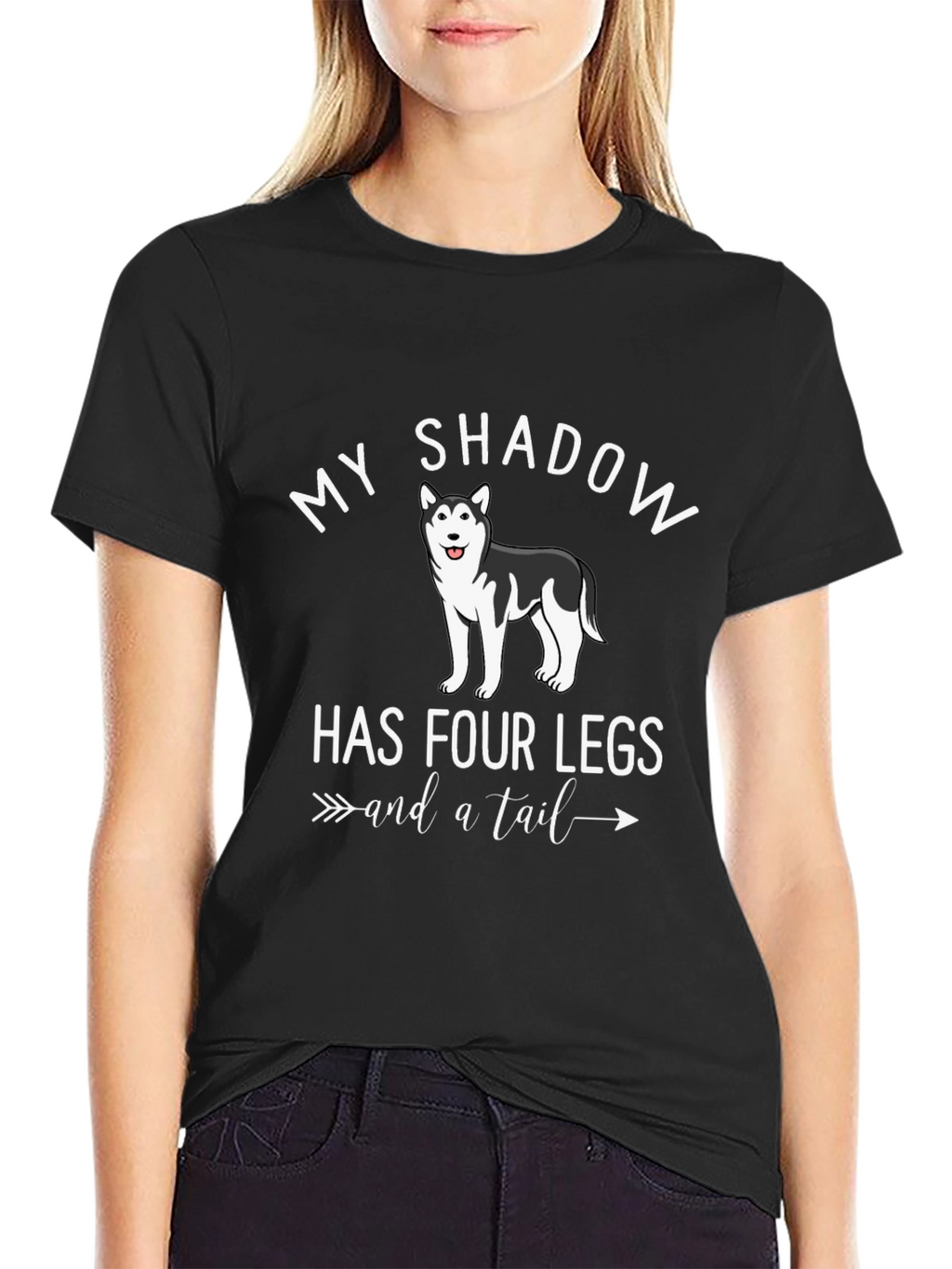 My Shadow Has Four Legs Dog T-Shirt