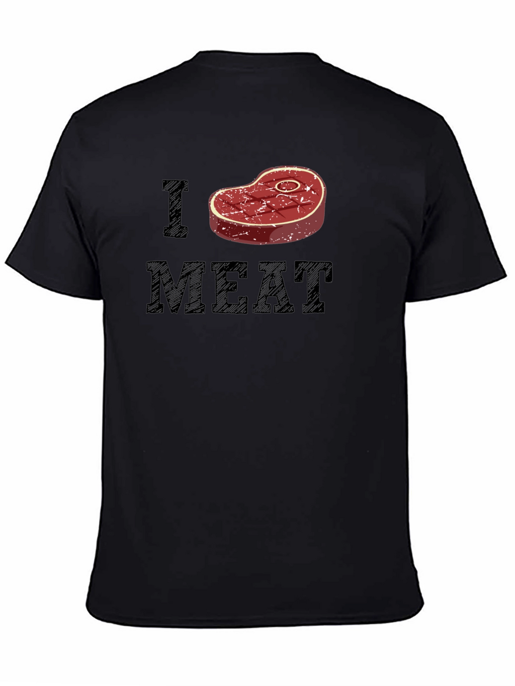 I Heart Meat T-Shirt - Black Graphic Tee