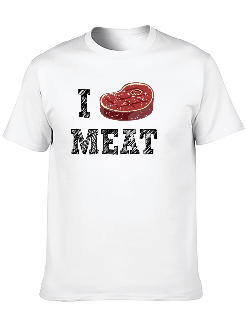 I Heart Meat T-Shirt - Black Graphic Tee