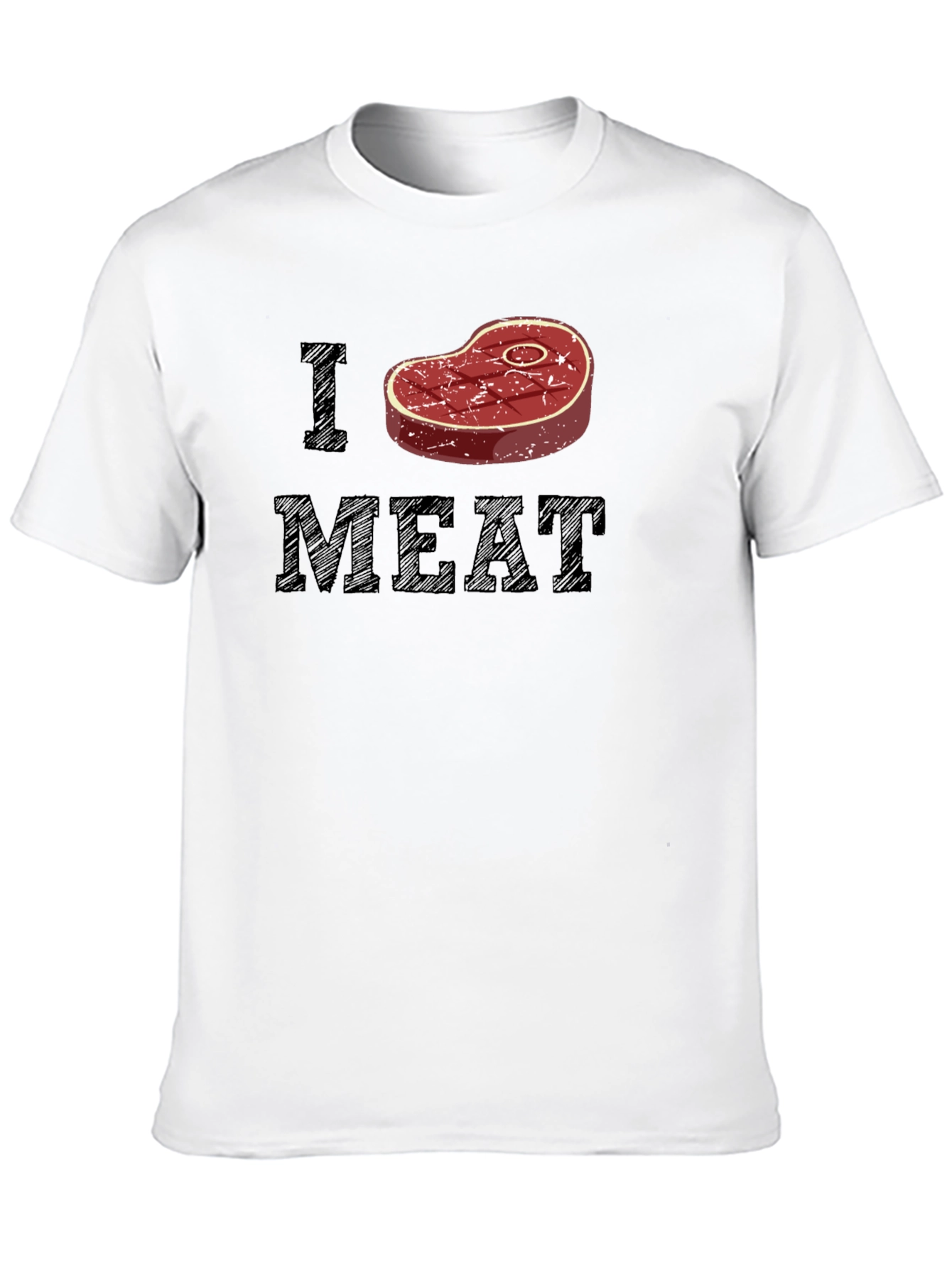 I Heart Meat T-Shirt - Black Graphic Tee