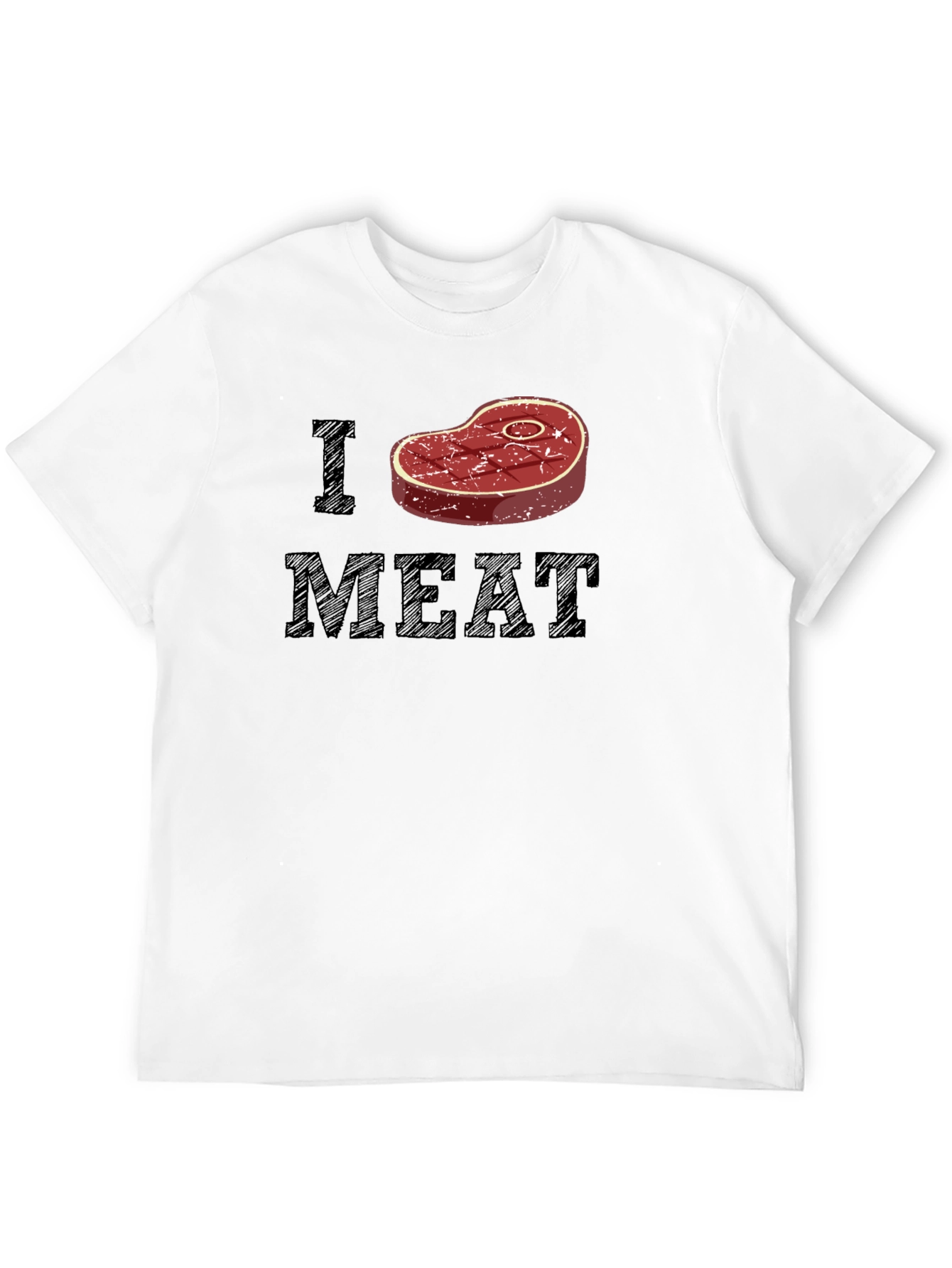 I Heart Meat T-Shirt - Black Graphic Tee