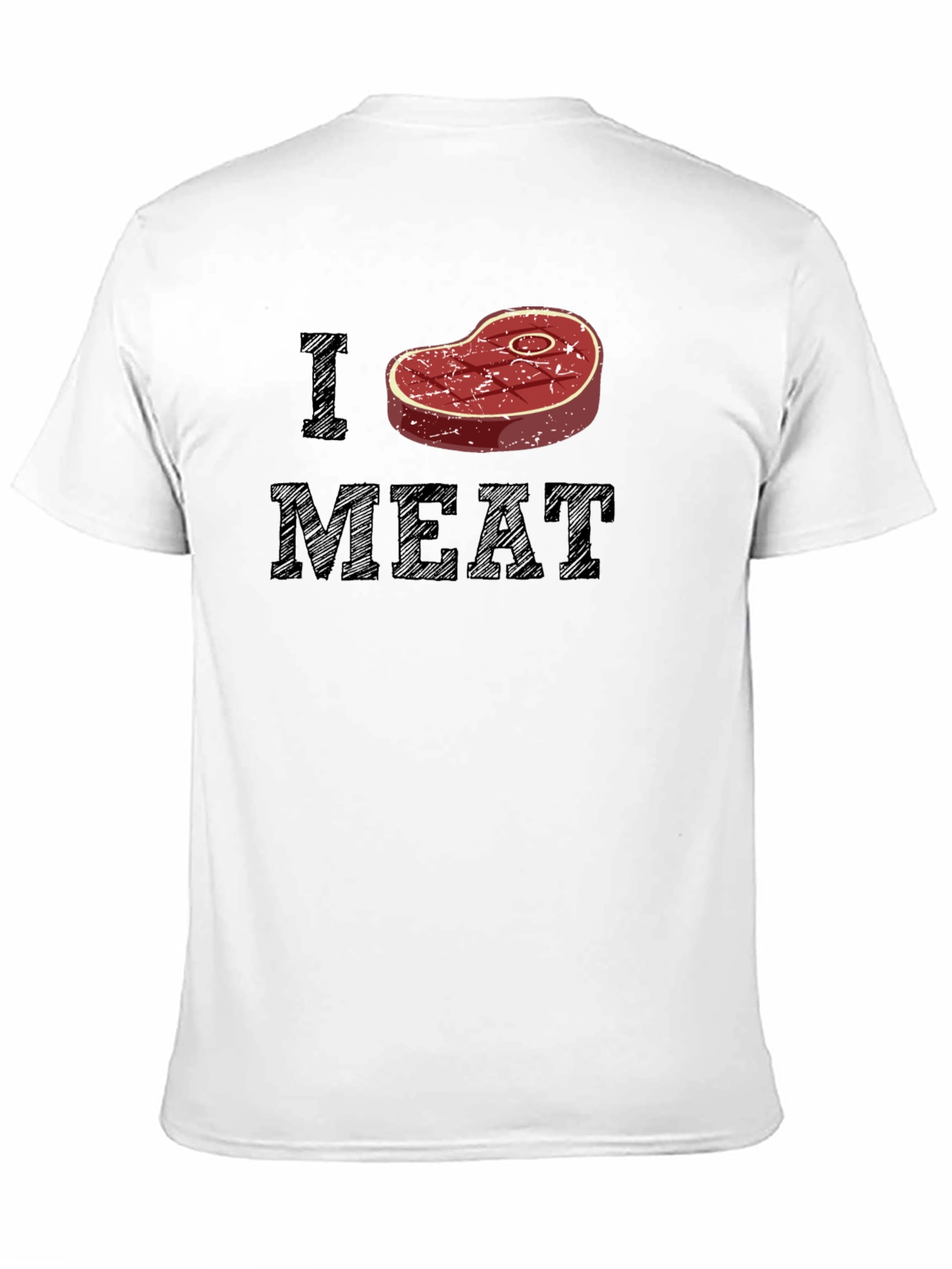 I Heart Meat T-Shirt - Black Graphic Tee